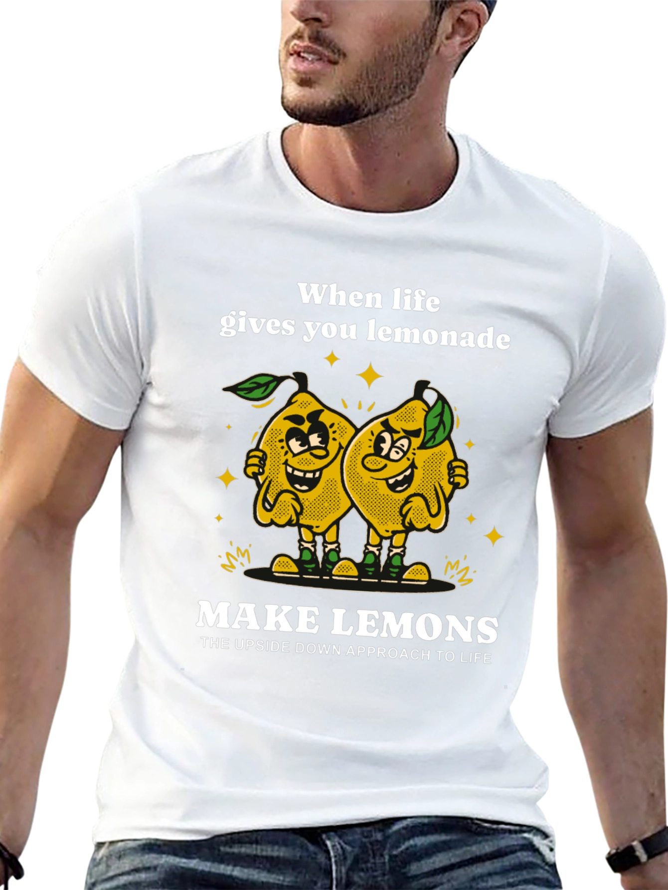 Funny Lemon Graphic Tee - Make Lemons T-Shirt