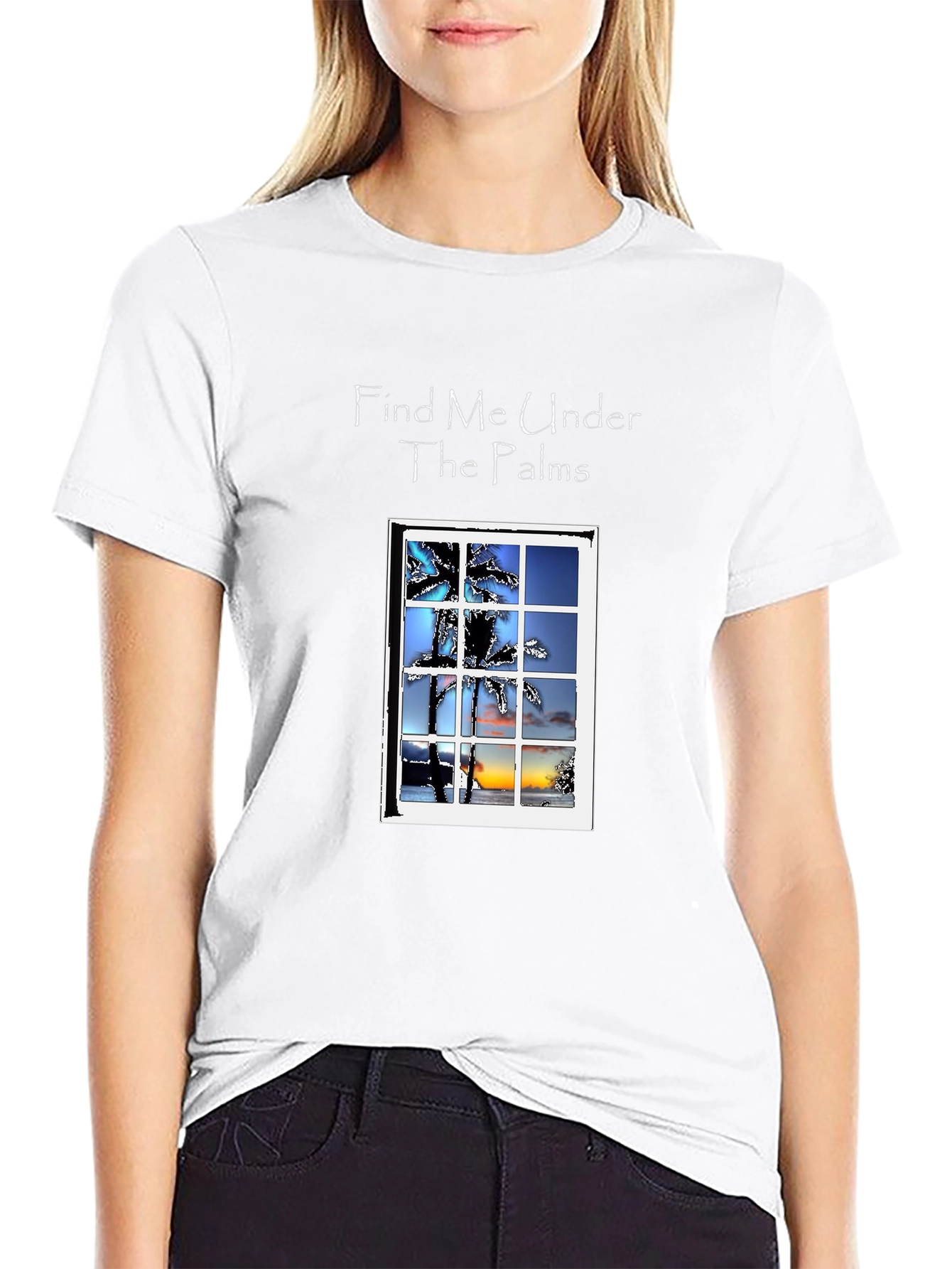Find Me Under the Palms Graphic T-Shirt