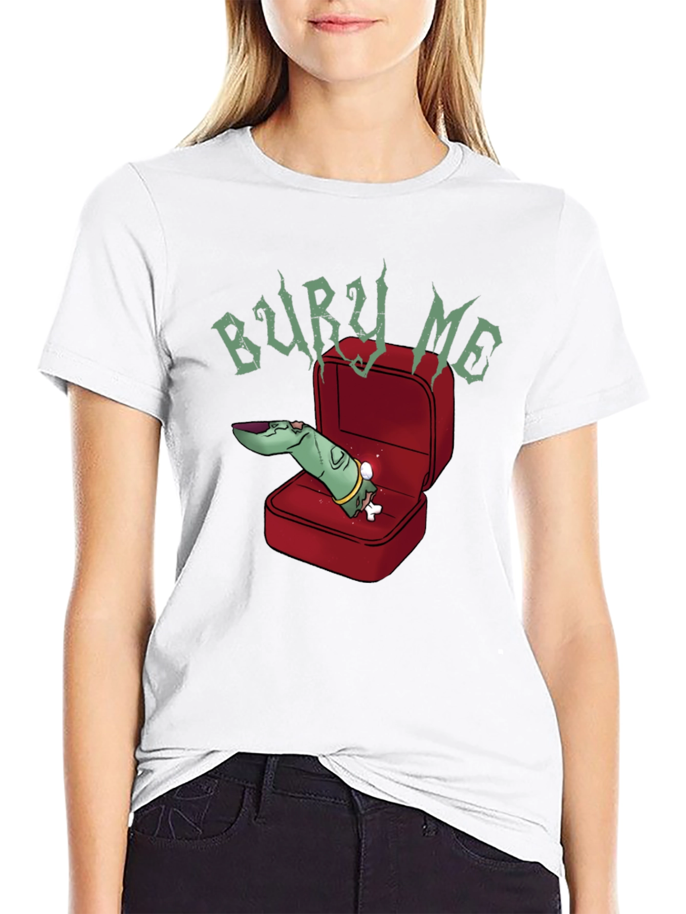 Bury Me T-Shirt - Zombie Finger Ring