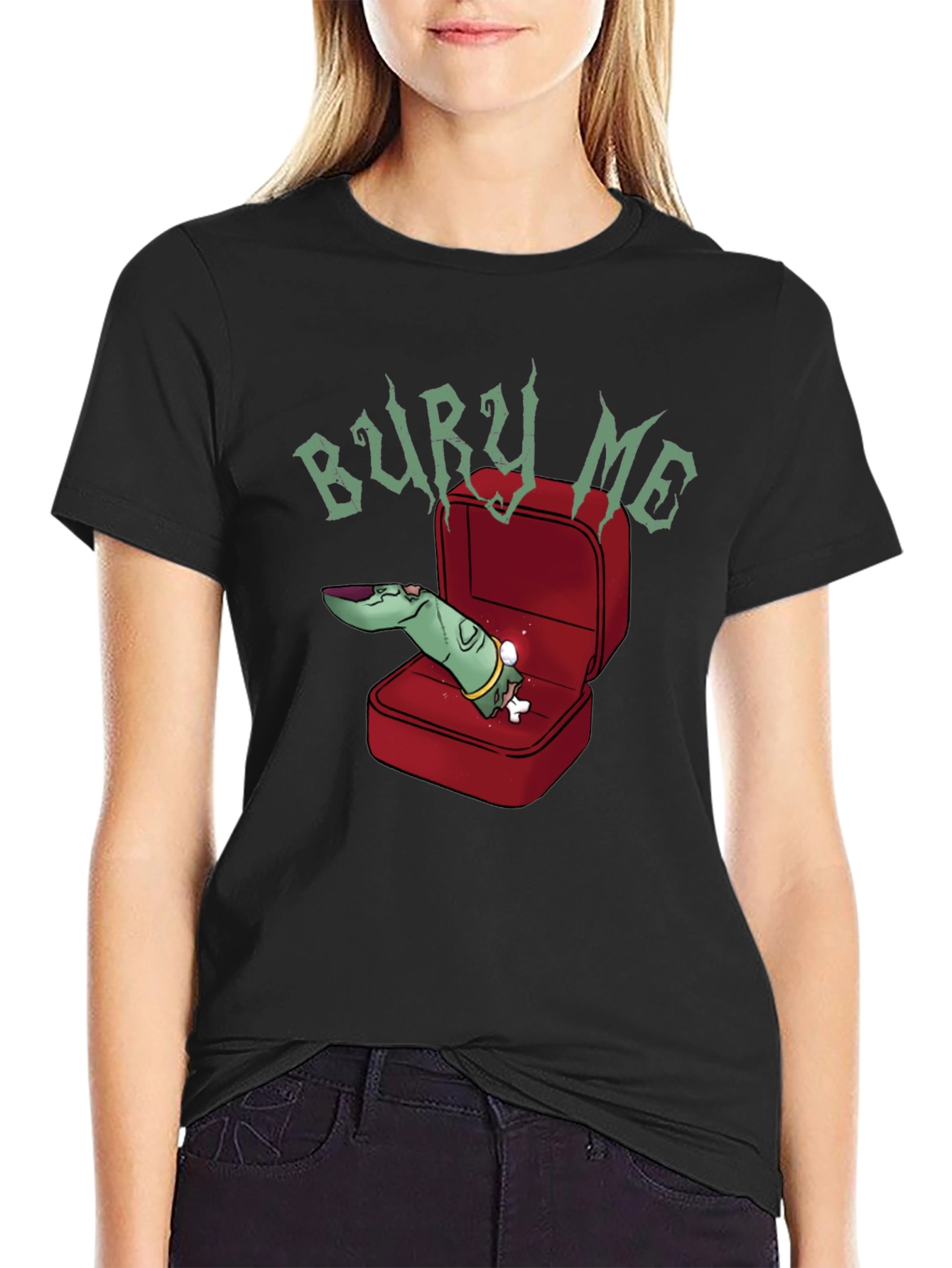 Bury Me T-Shirt - Zombie Finger Ring