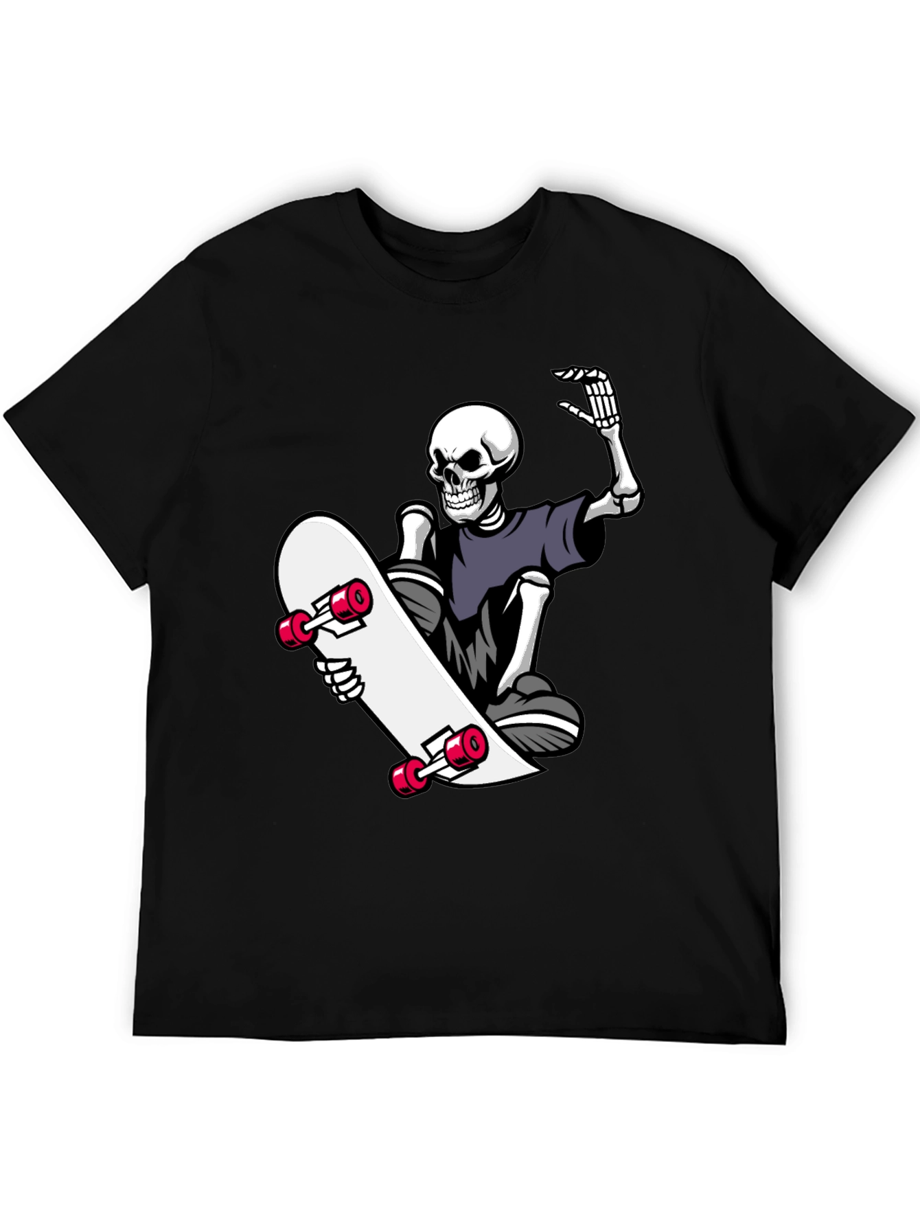 Skeleton Skateboarder Graphic Tee