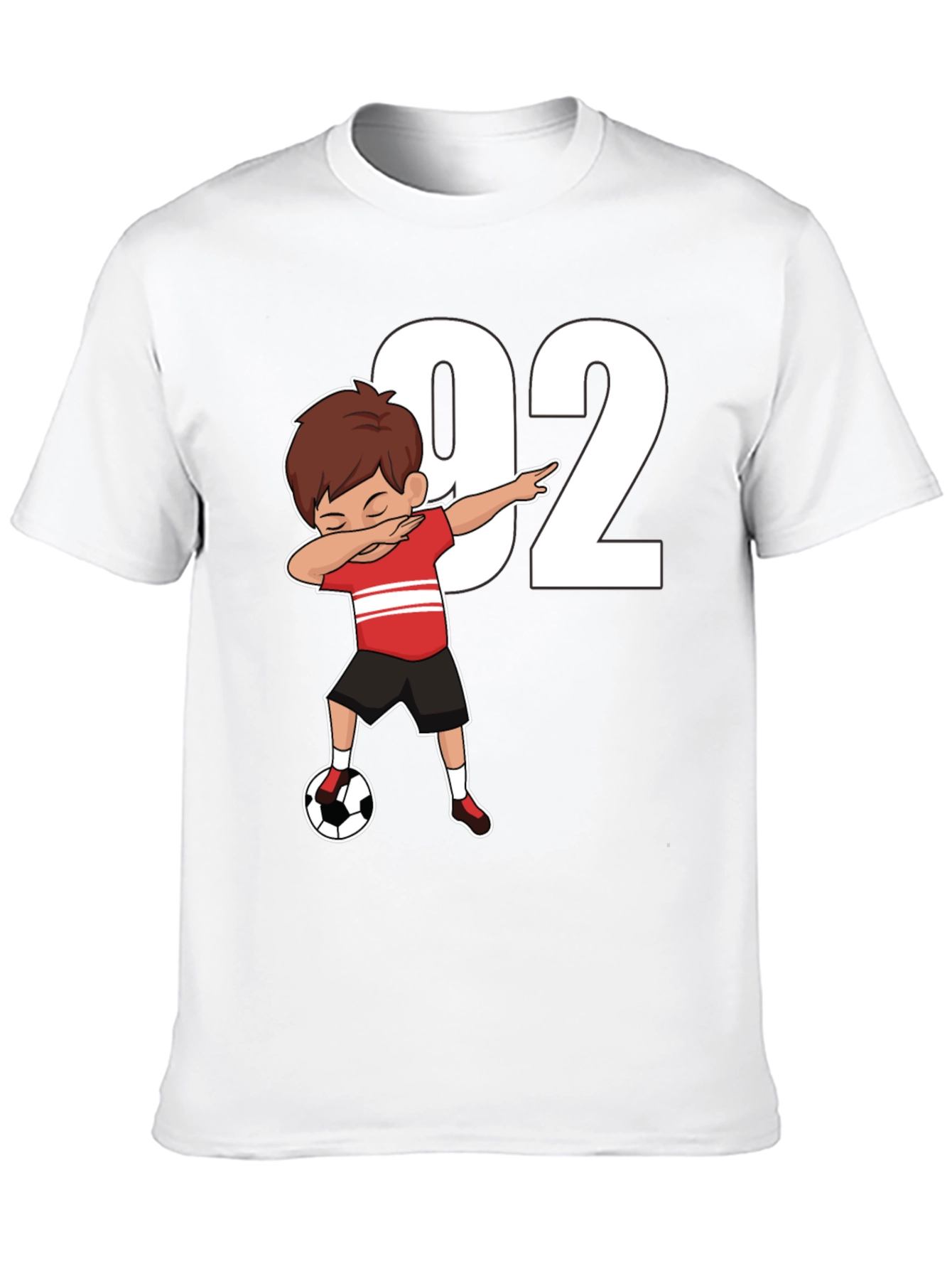 Soccer Dab Boy 92 Black T-Shirt