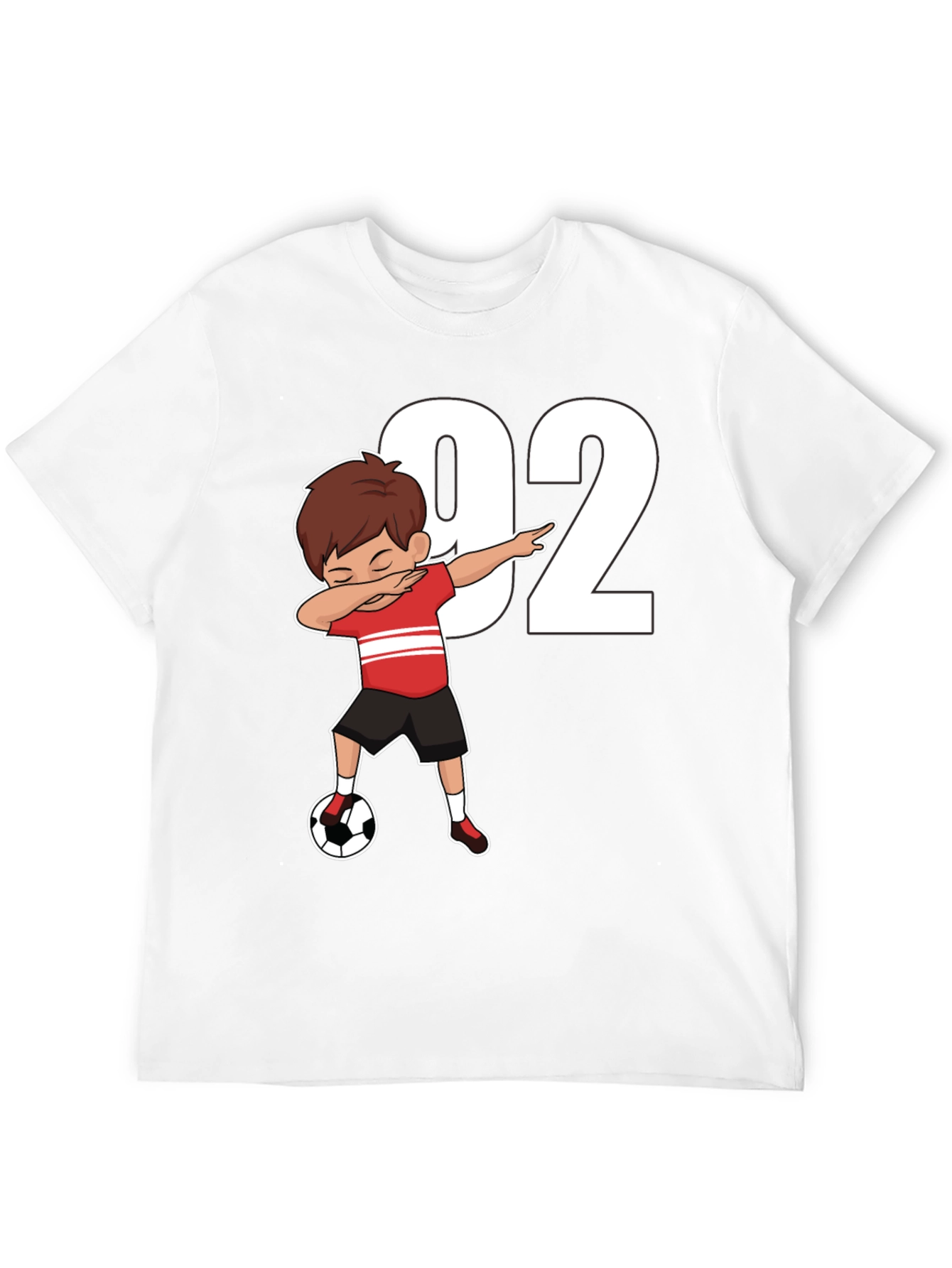 Soccer Dab Boy 92 Black T-Shirt