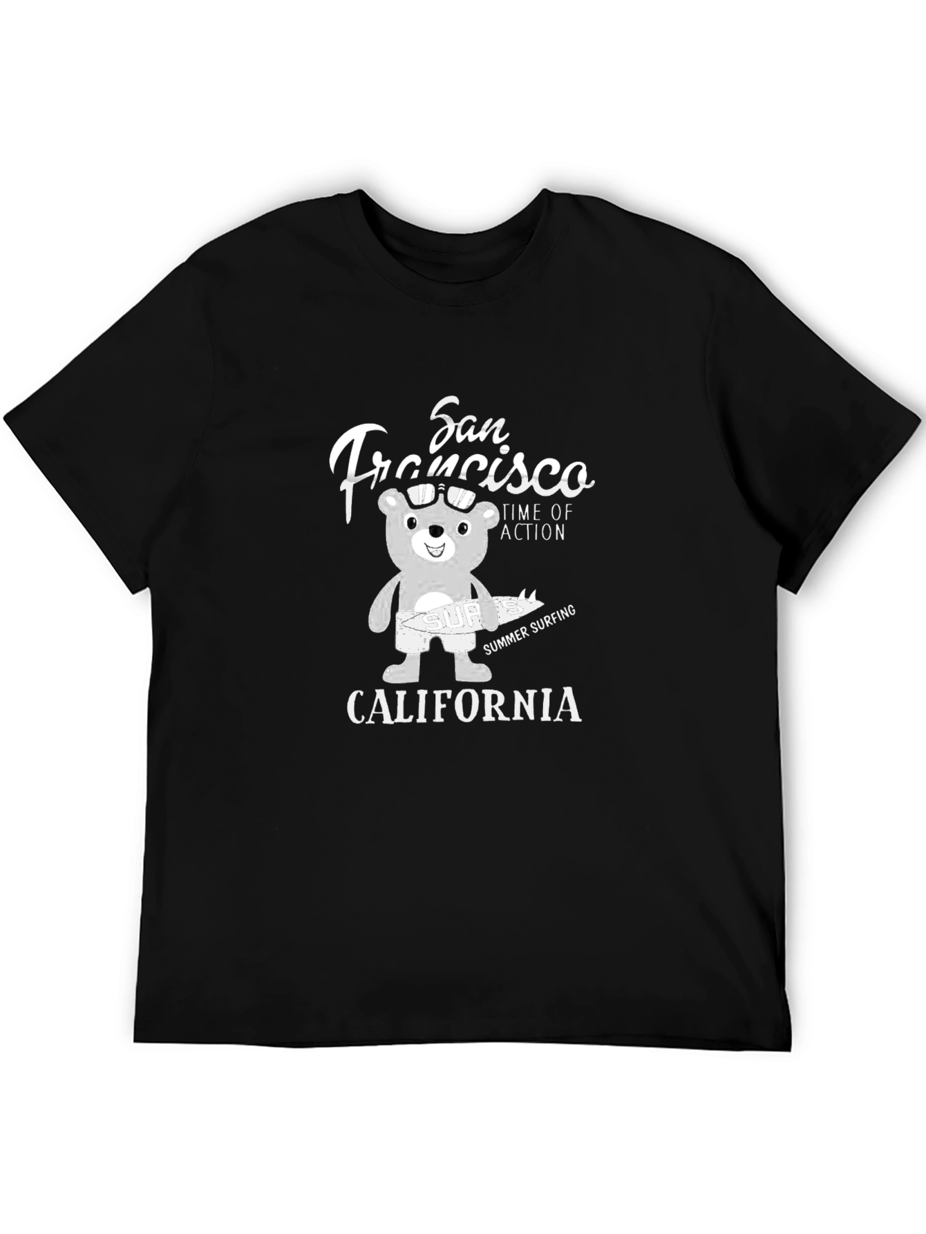 San Francisco Surfing Bear Graphic Tee