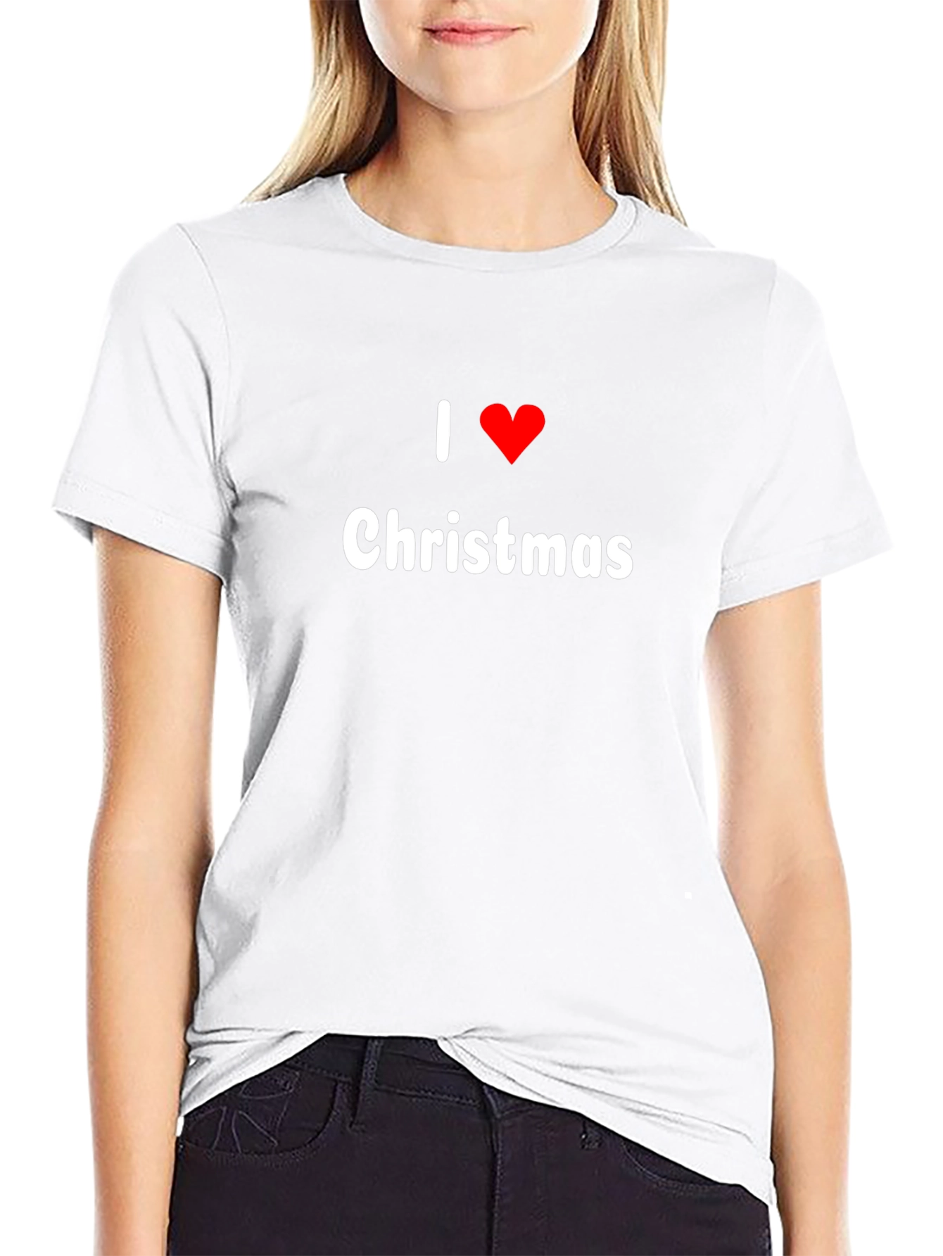 I Heart Christmas Black T-Shirt