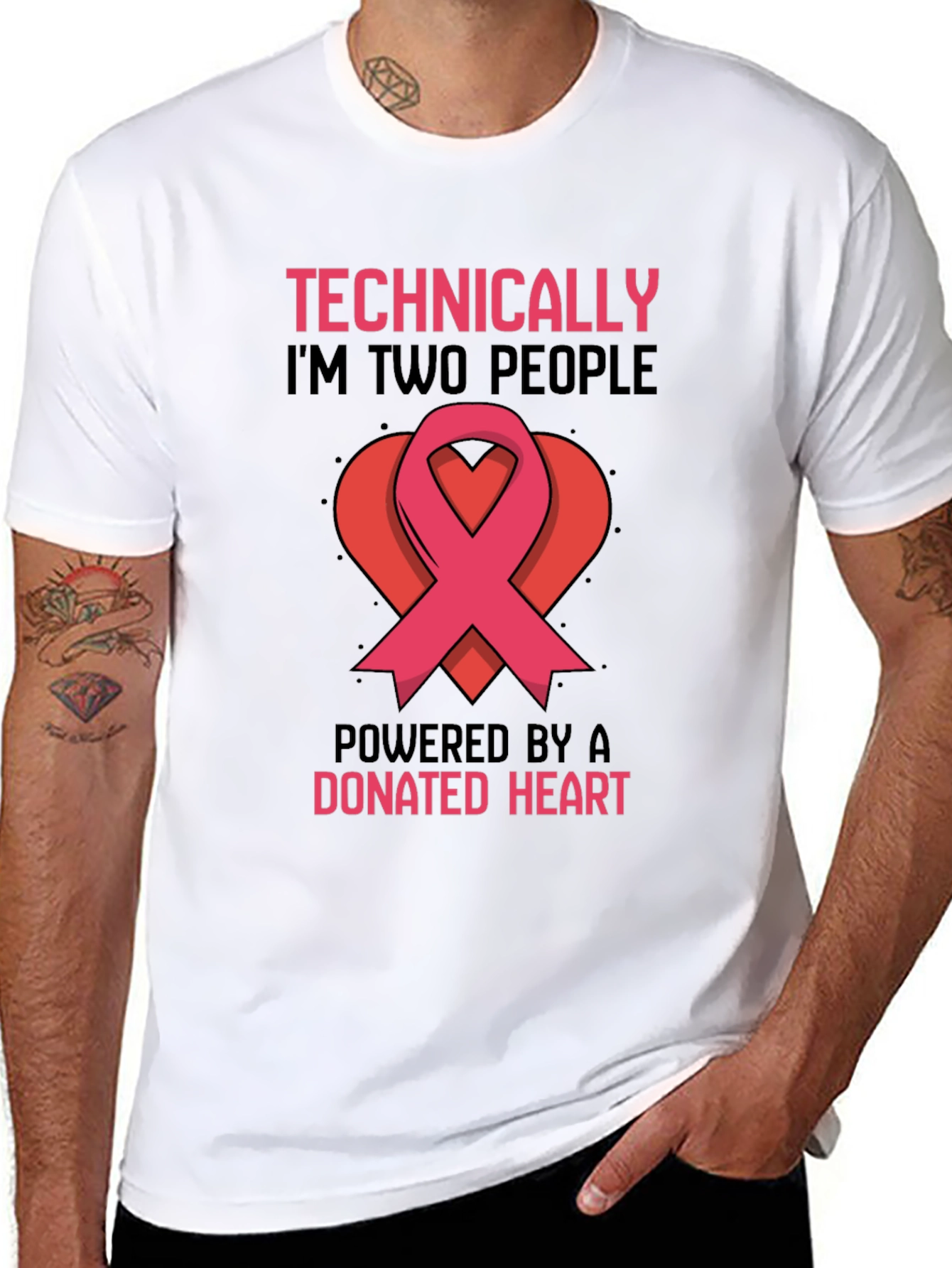 Technically Two People Donated Heart T-Shirt