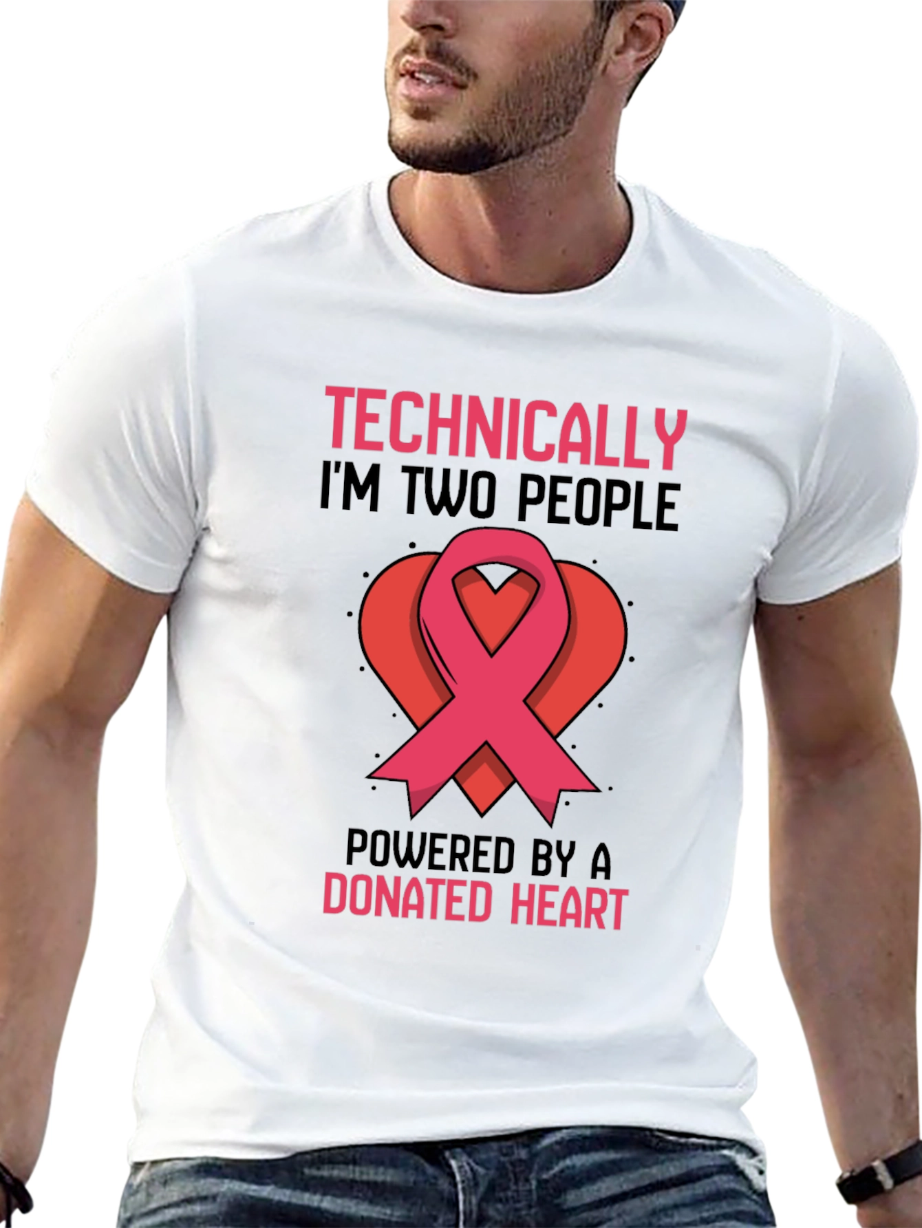 Technically Two People Donated Heart T-Shirt