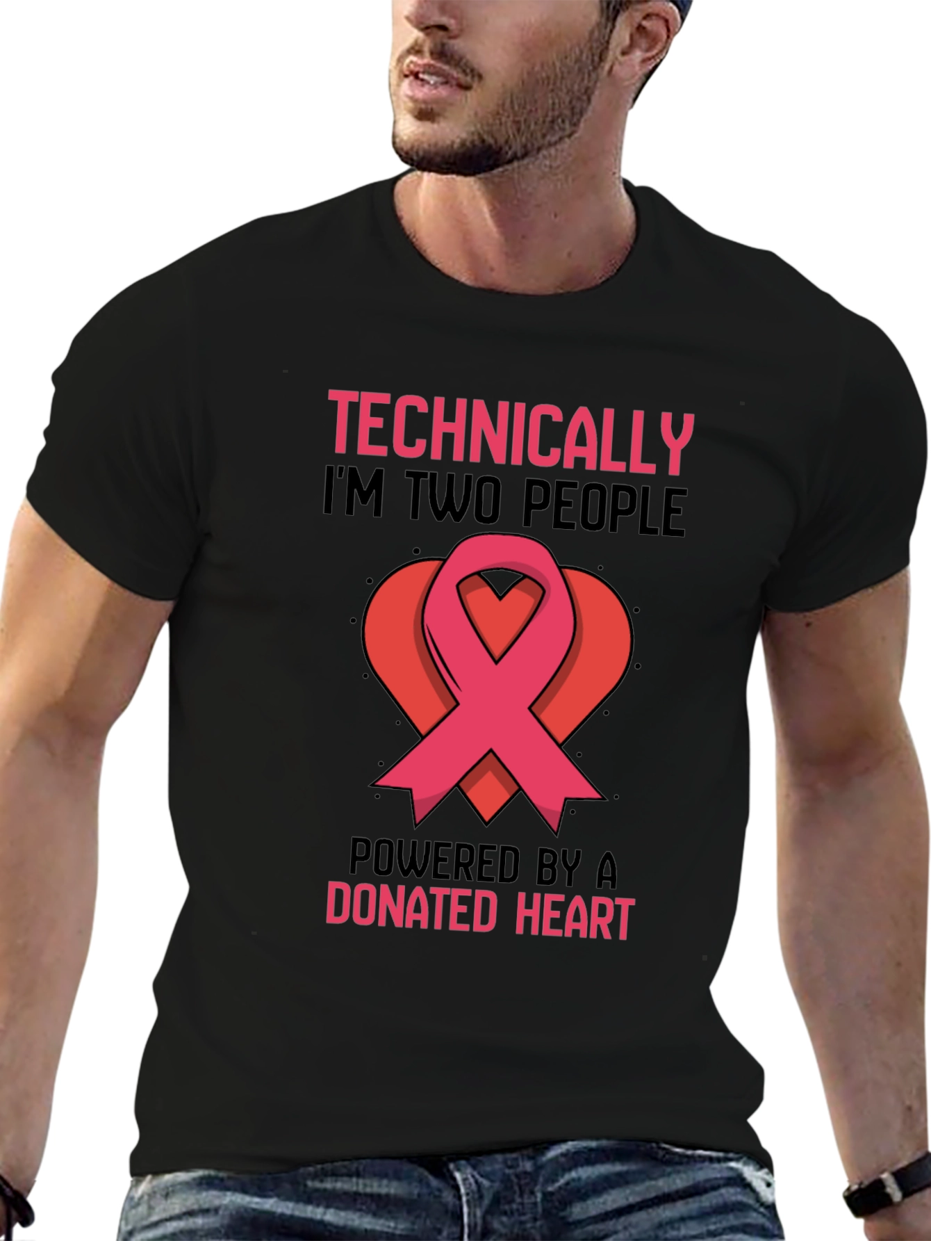 Technically Two People Donated Heart T-Shirt