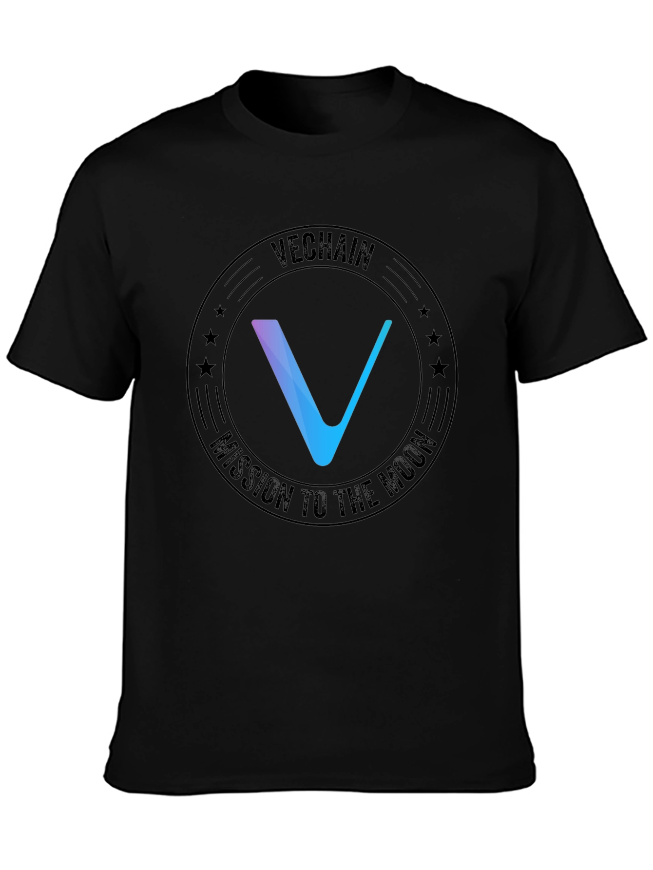 VeChain Mission to the Moon Black T-Shirt
