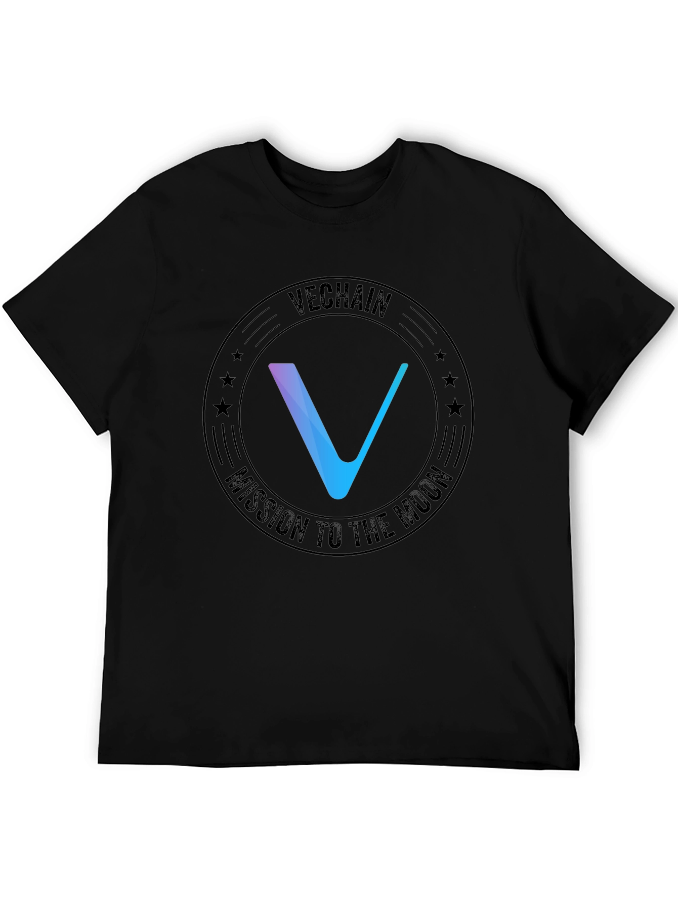 VeChain Mission to the Moon Black T-Shirt