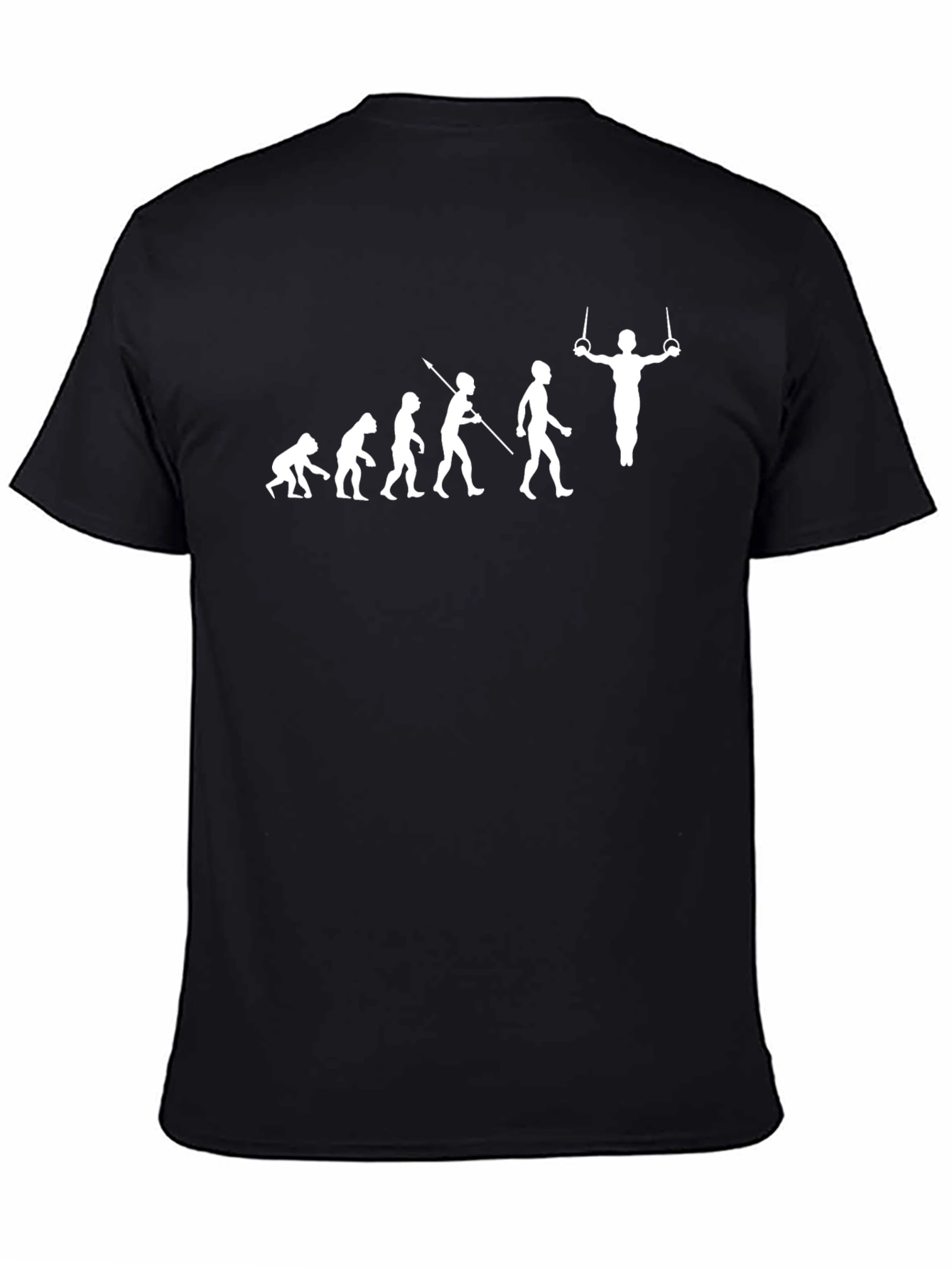 Evolution of Gymnast Black T-Shirt