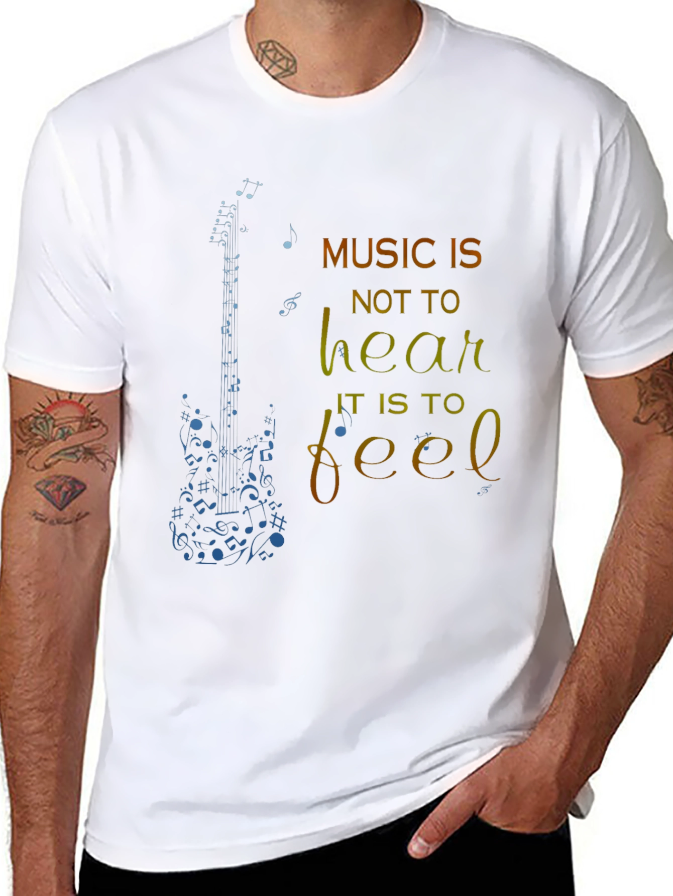 Music is to Feel Graphic T-Shirt