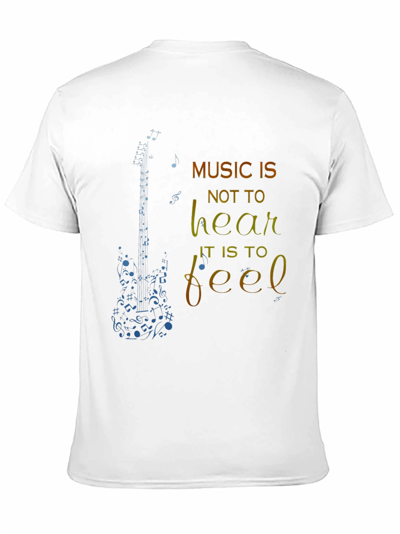 Music is to Feel Graphic T-Shirt
