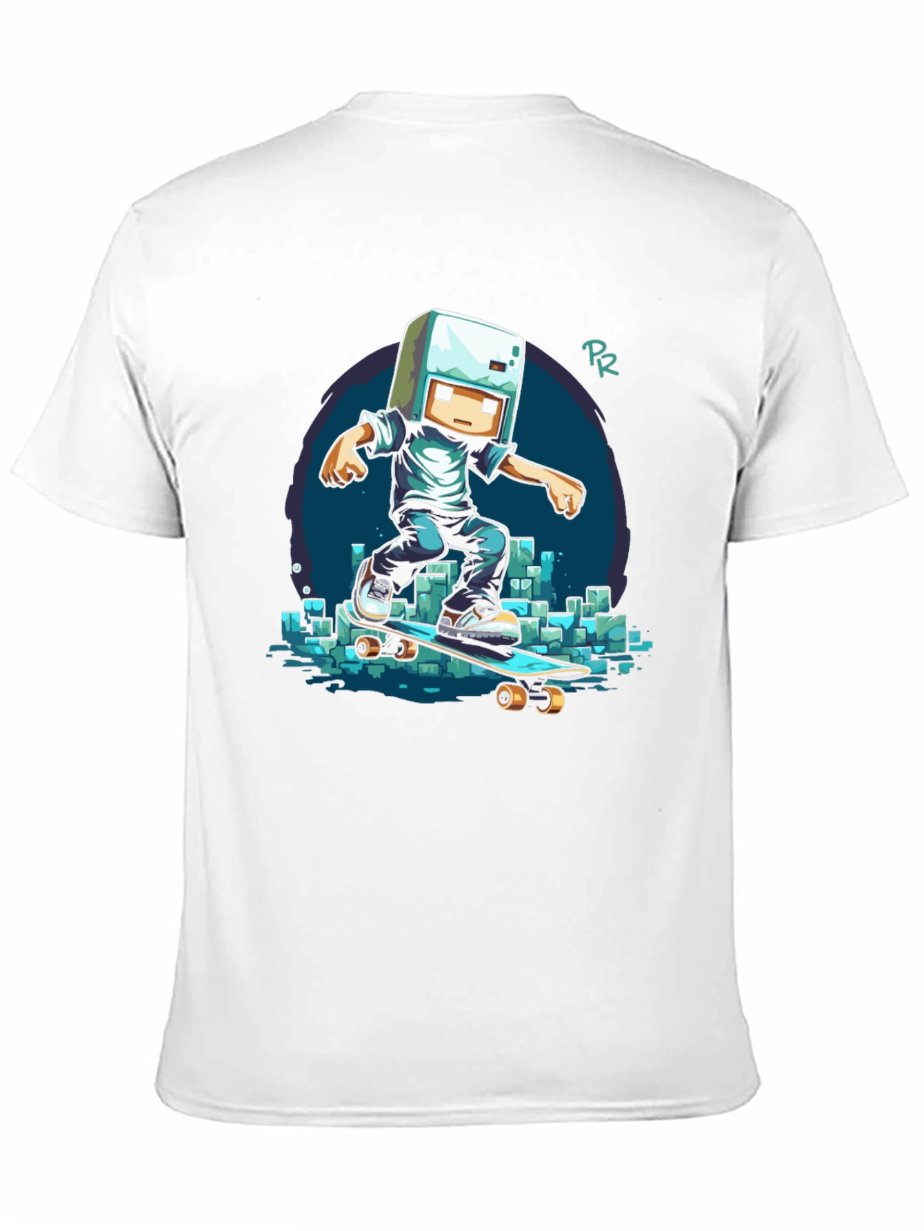 Cool Minecraft Skater T-Shirt