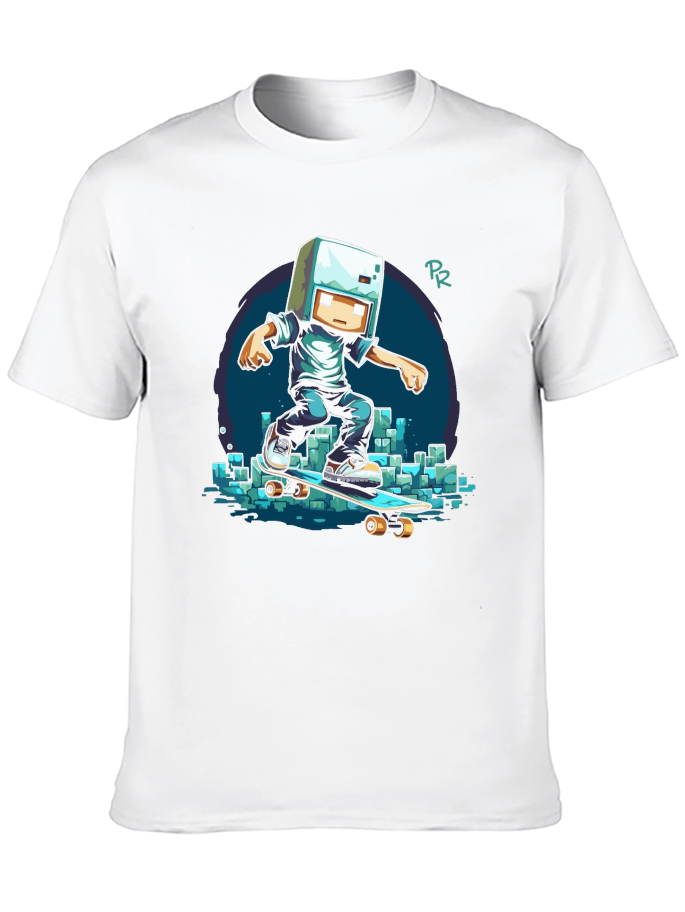 Cool Minecraft Skater T-Shirt