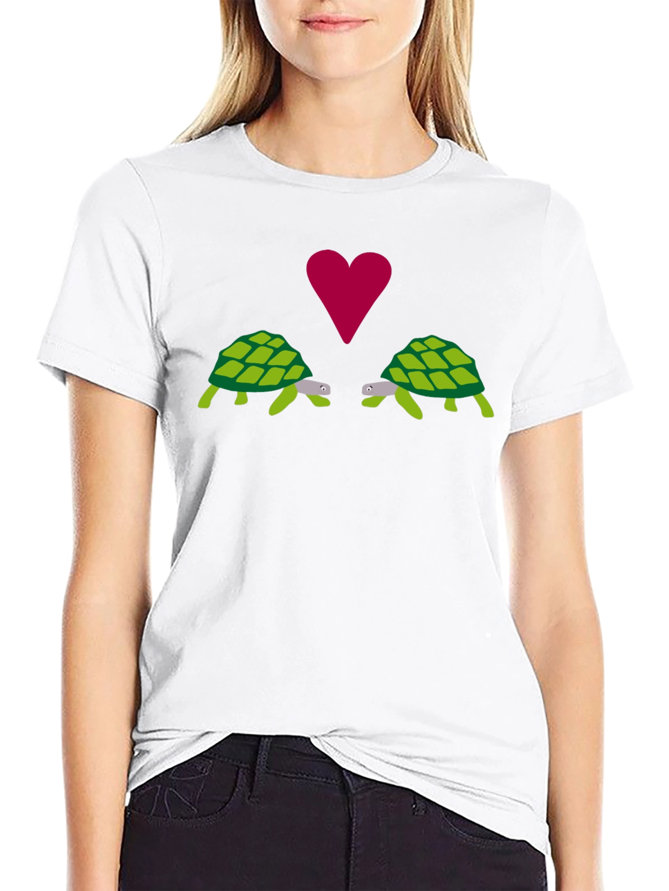 Turtle Love Graphic Tee - Soft Cotton Blend