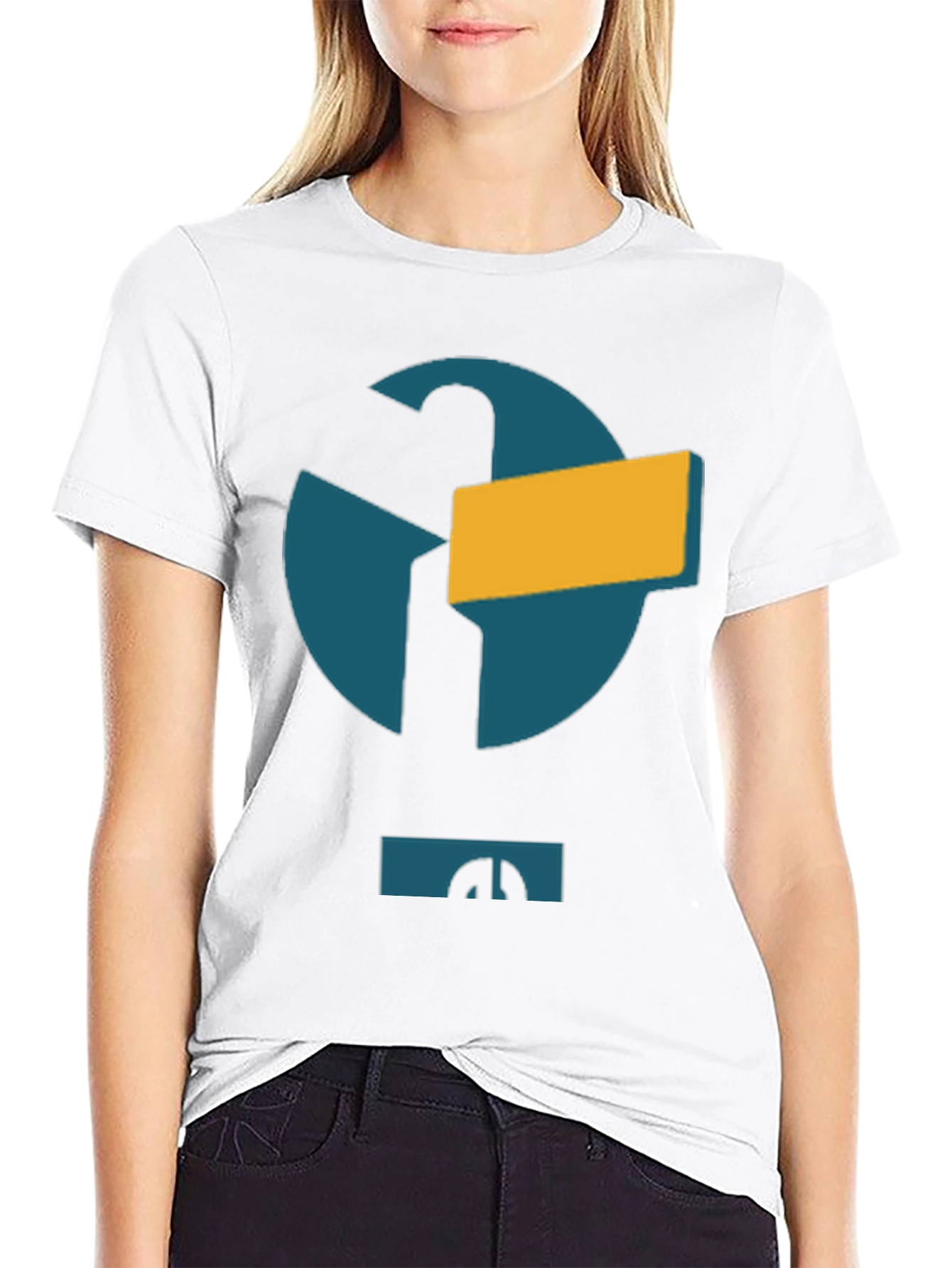 Abstract Logo Black T-Shirt