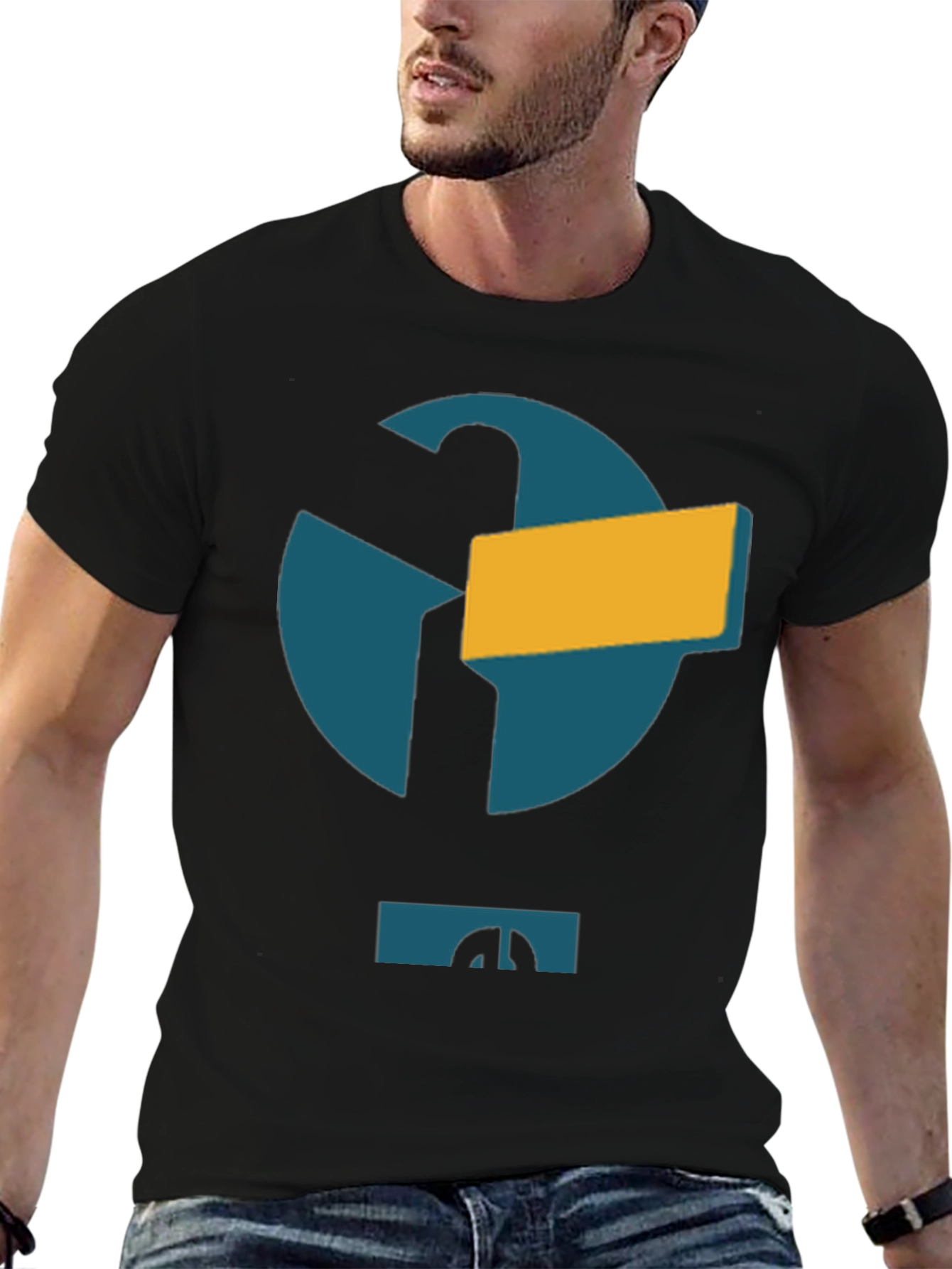 Abstract Logo Black T-Shirt