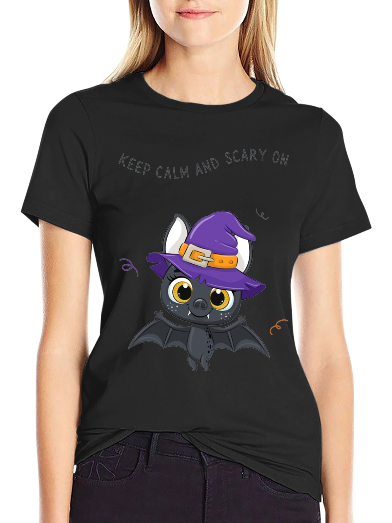 Halloween Bat Witch T-Shirt