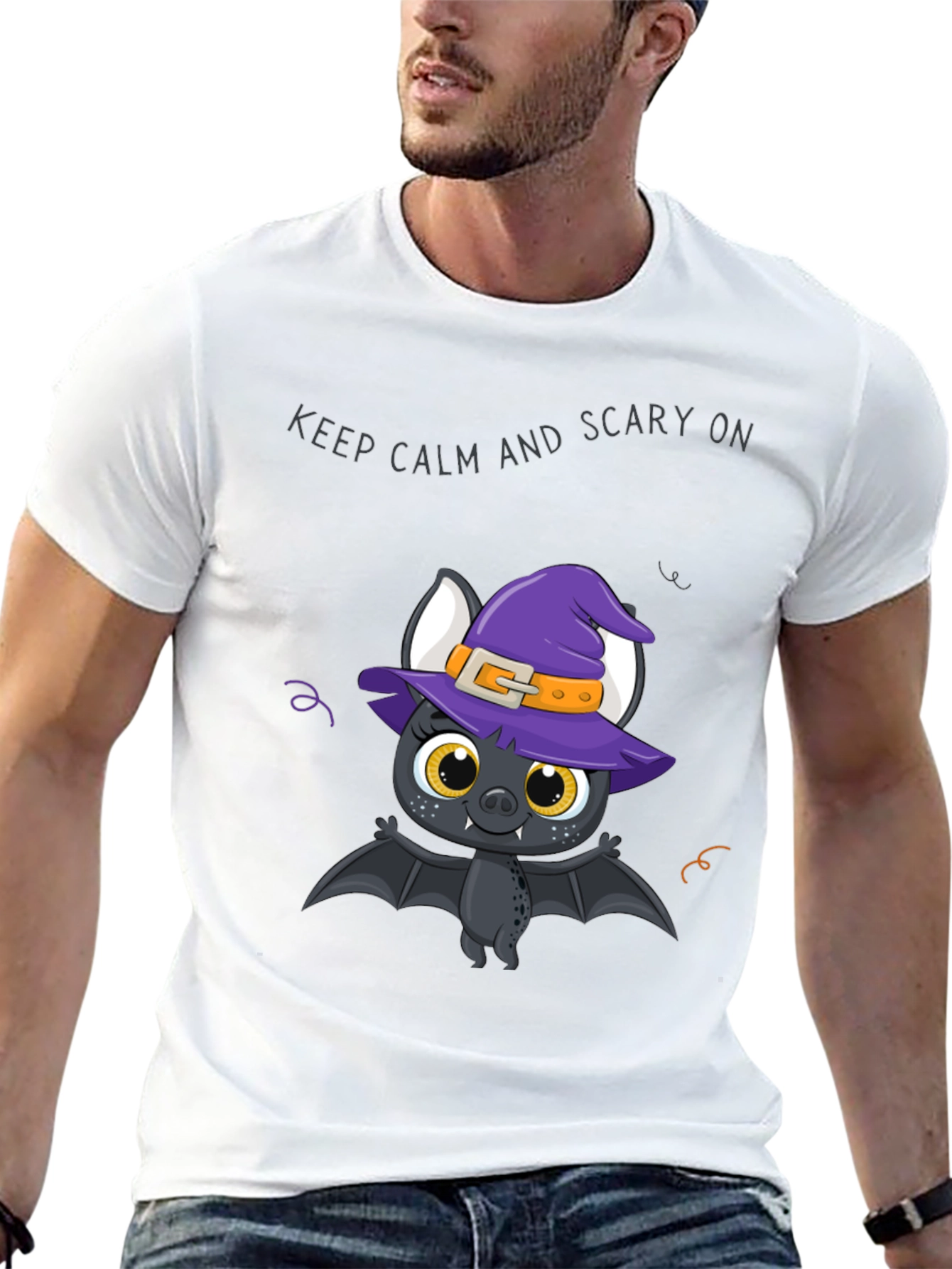 Halloween Bat Witch T-Shirt