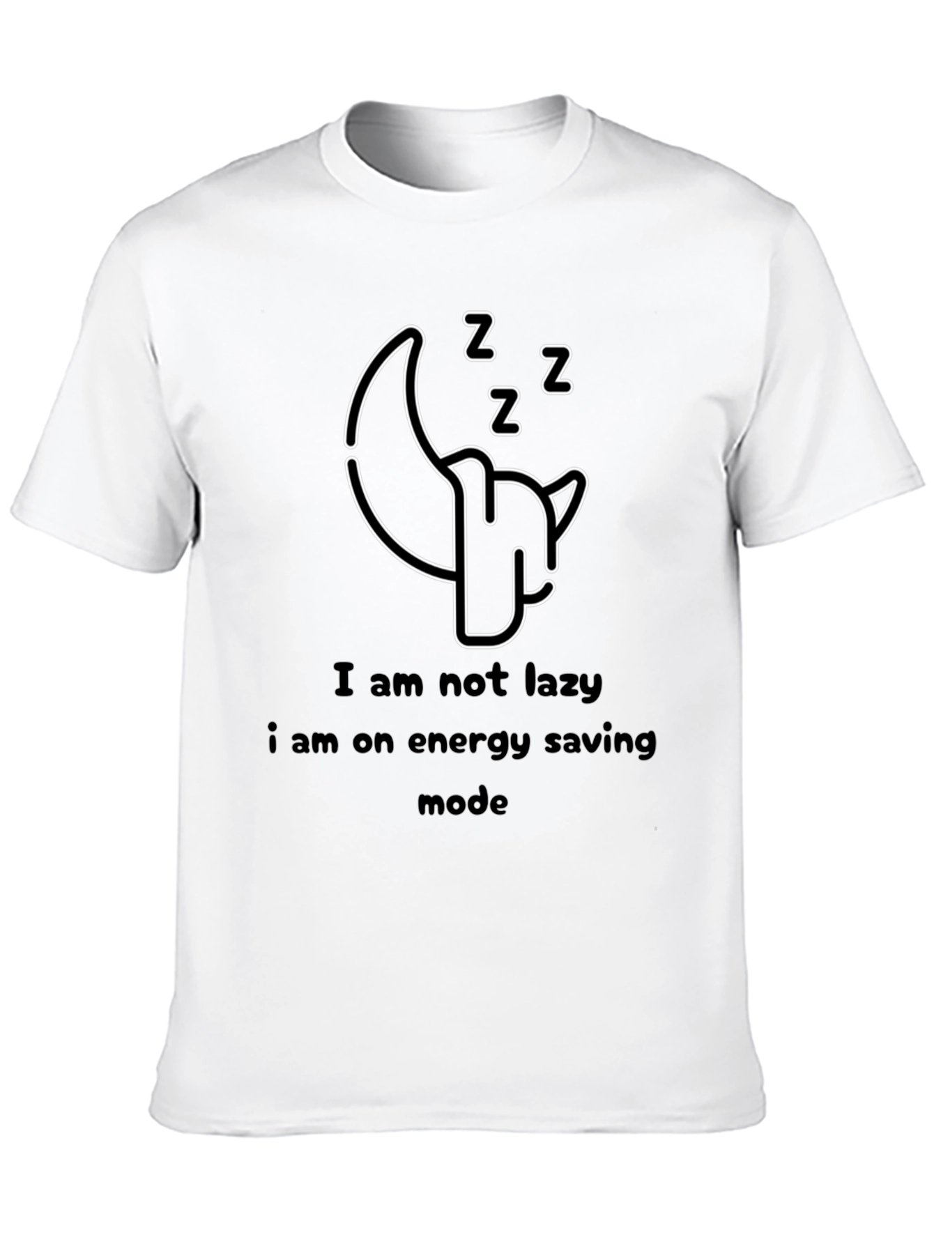 Funny Sleepy Mode Graphic T-Shirt