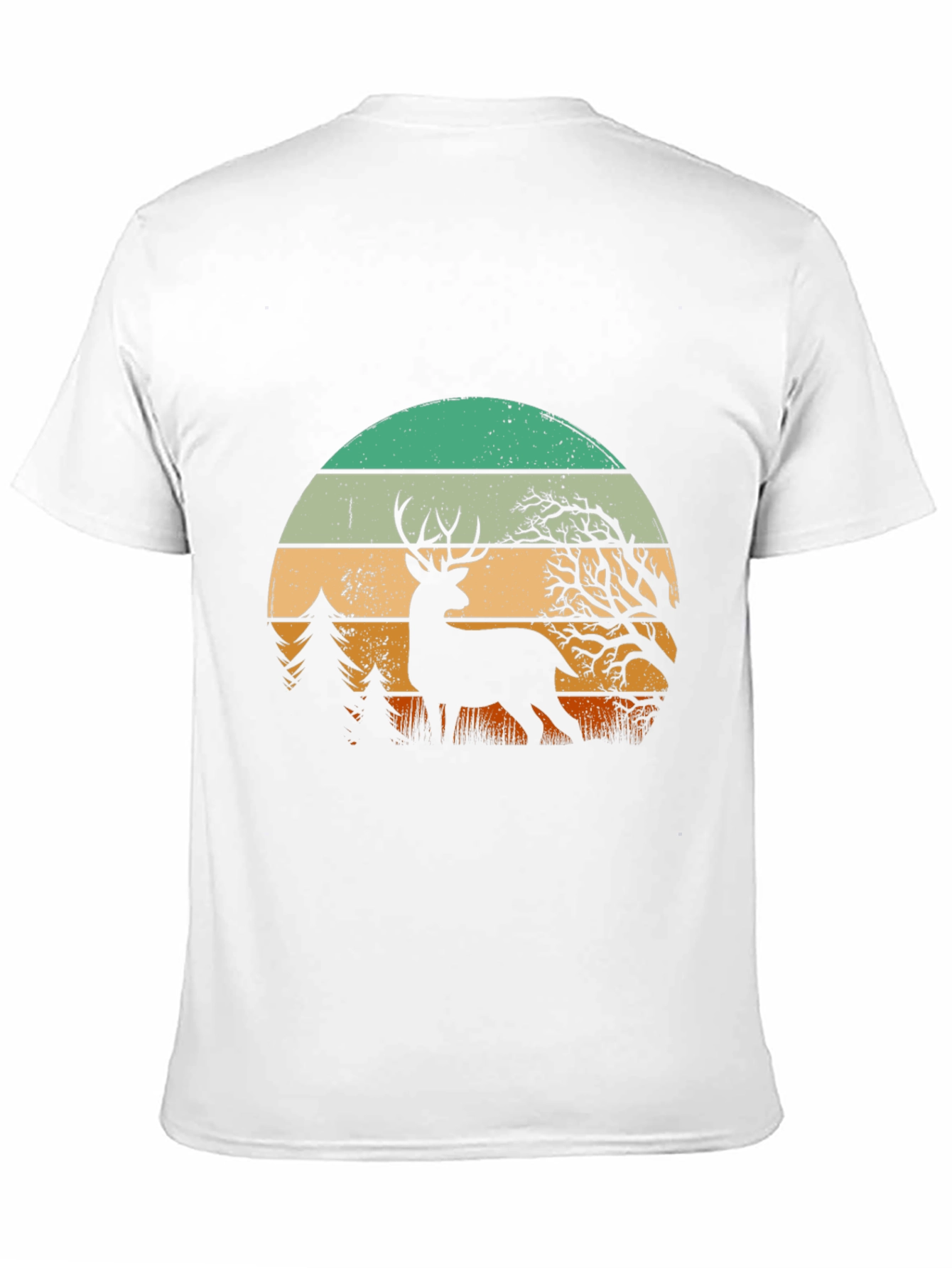 Retro Deer Sunset Graphic Tee