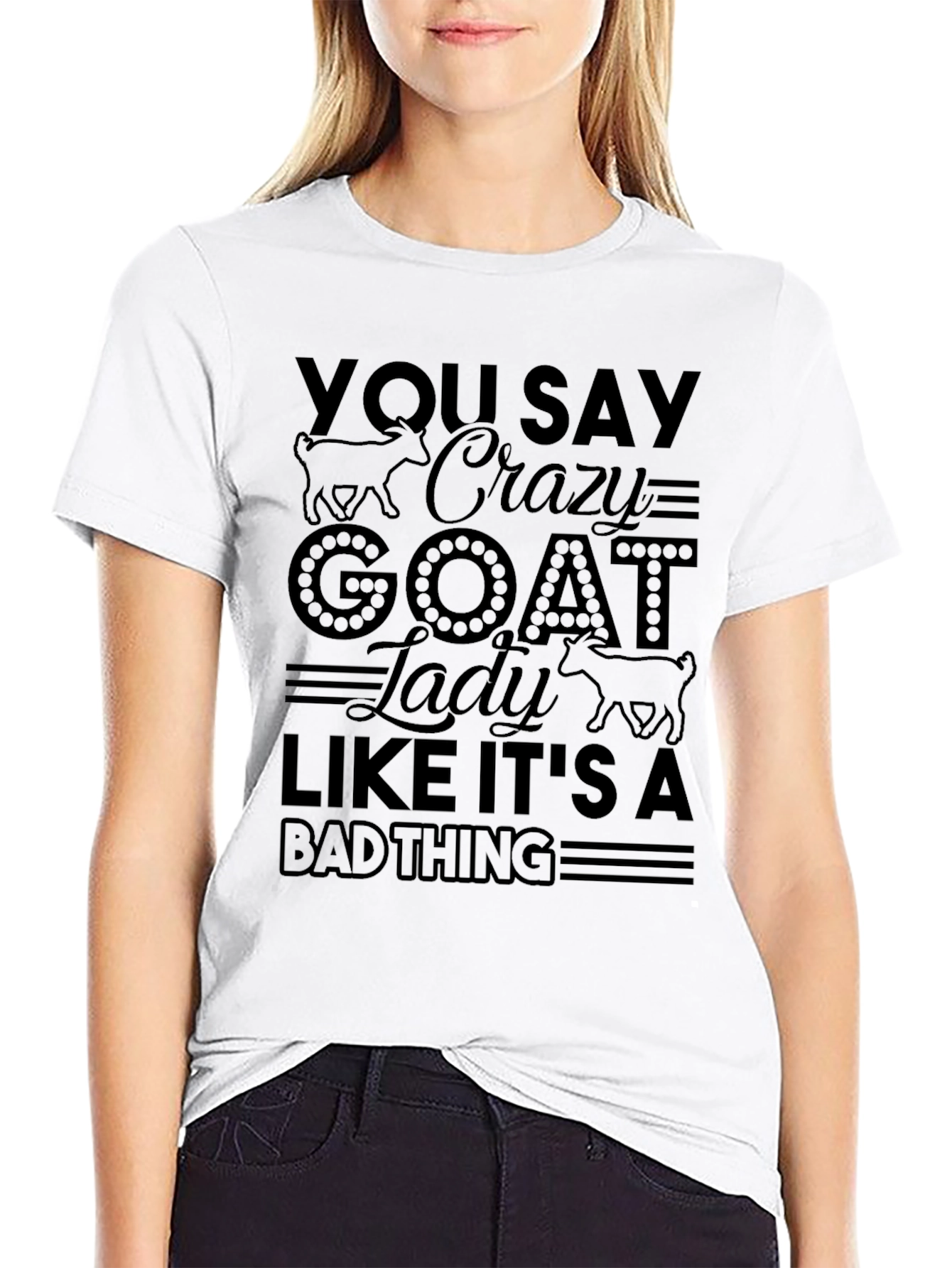 Crazy Goat Lady Graphic T-Shirt