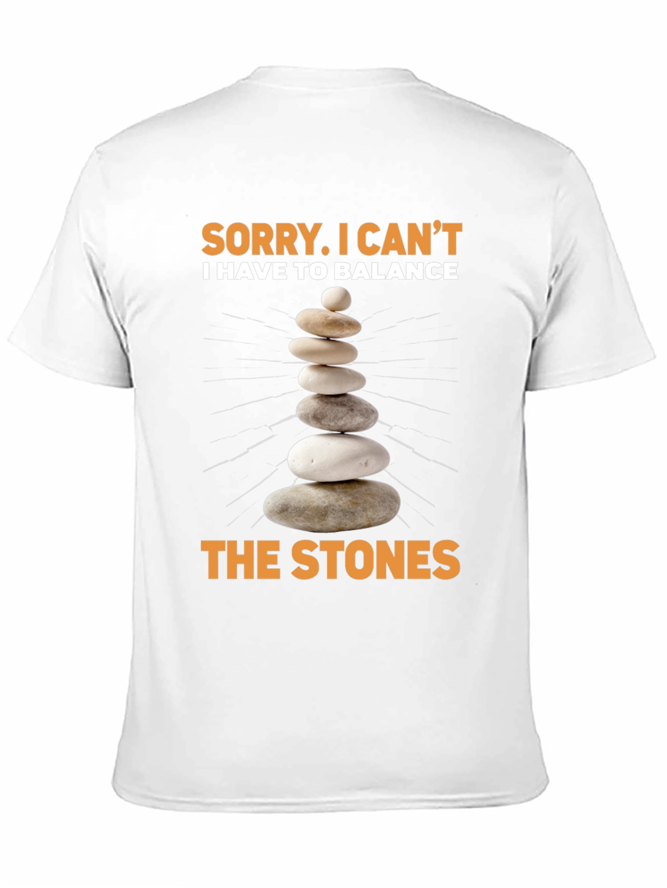 Balance Stones T-Shirt - Zen Stacking Stones Design