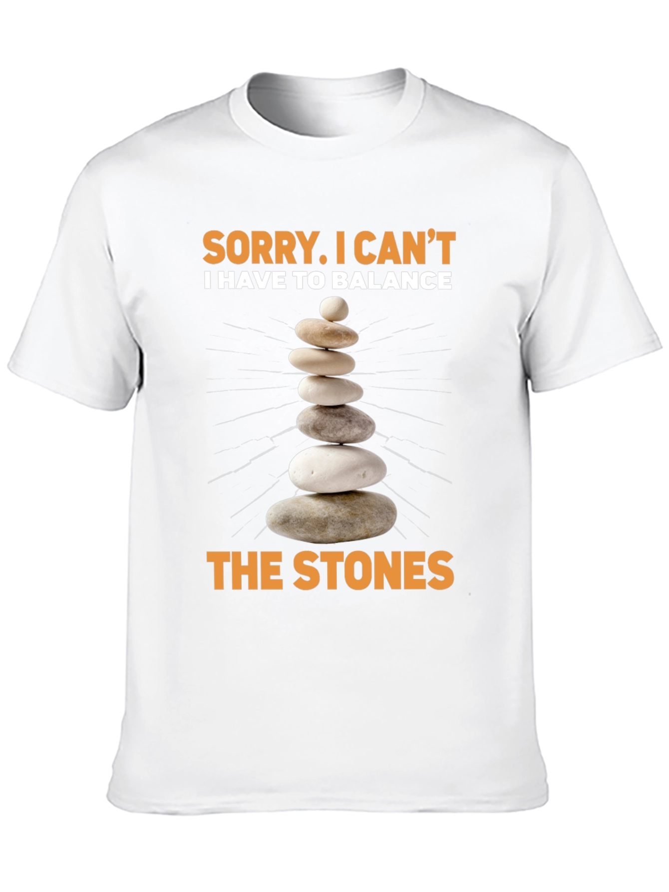 Balance Stones T-Shirt - Zen Stacking Stones Design