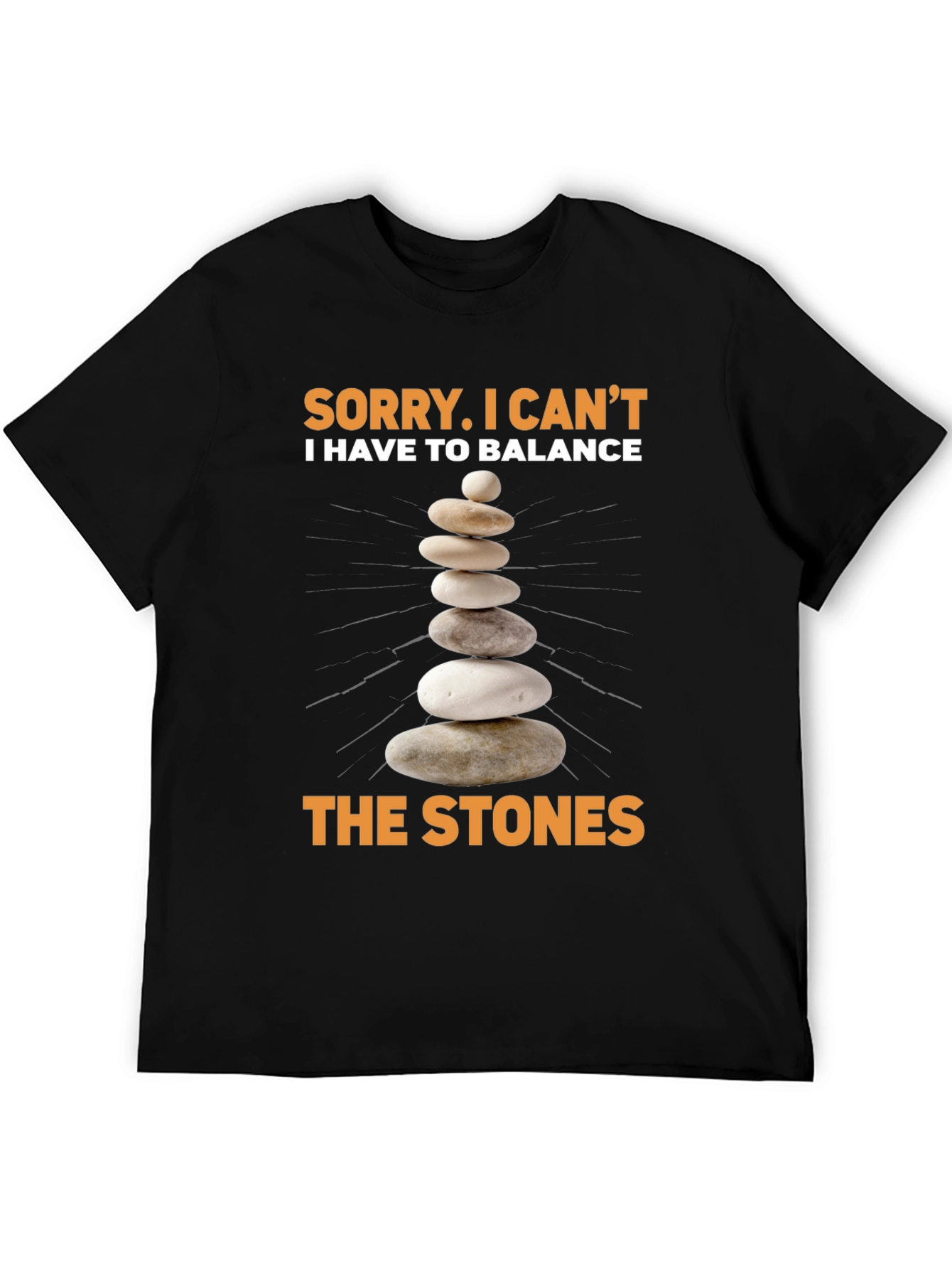 Balance Stones T-Shirt - Zen Stacking Stones Design