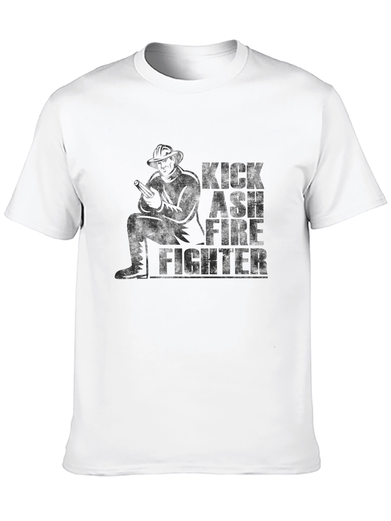 Kick Ash Firefighter Graphic T-Shirt