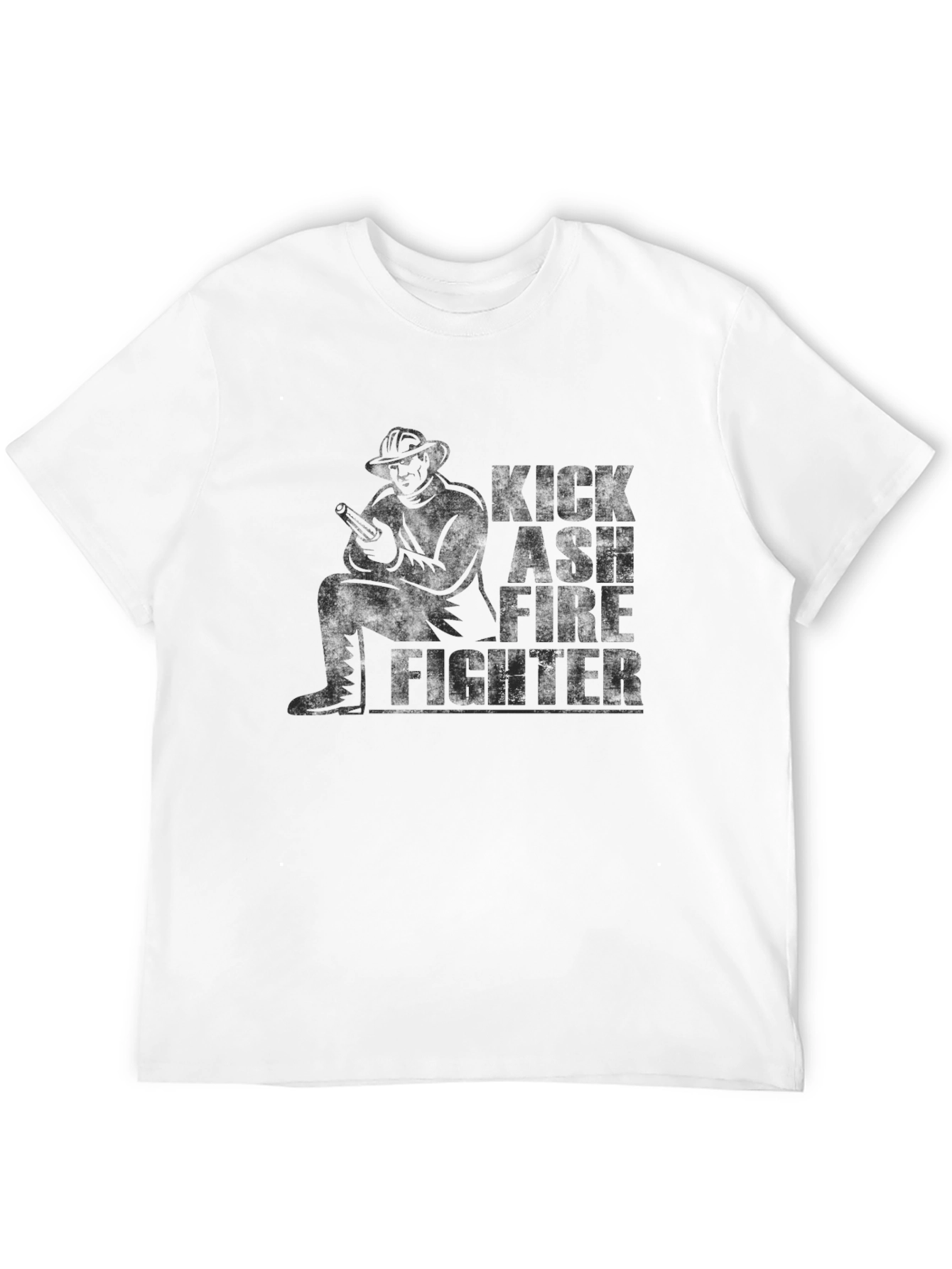 Kick Ash Firefighter Graphic T-Shirt