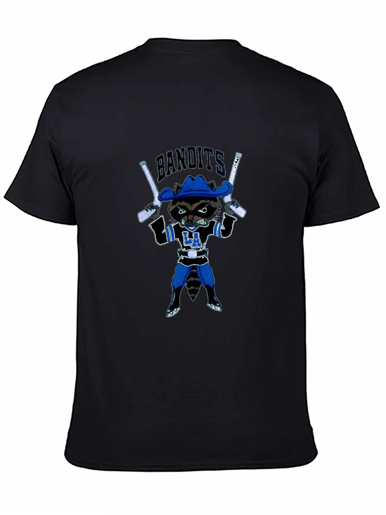 Bandits Raccoon Graphic T-Shirt - Black