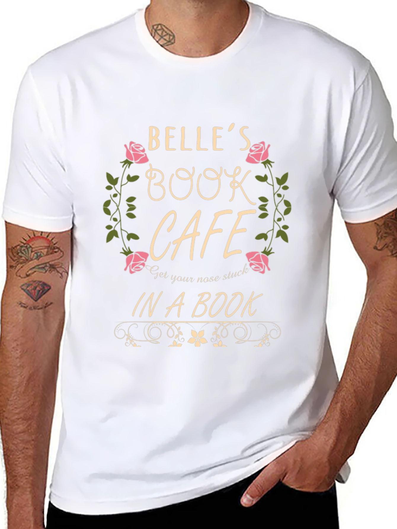 Belles Book Cafe Black T-Shirt