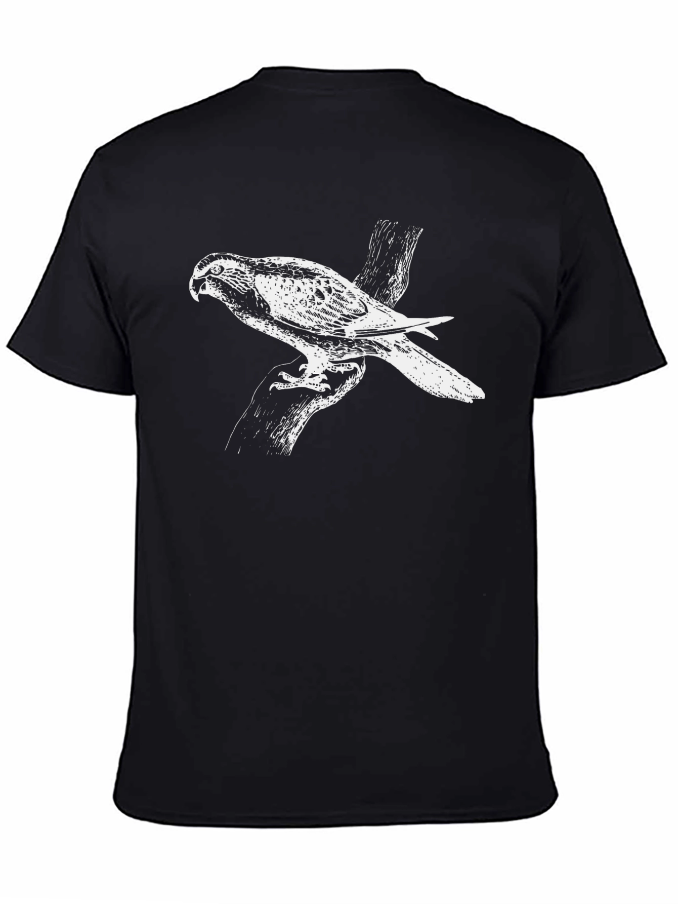 Hawk Graphic Tee - Mens Black Short Sleeve