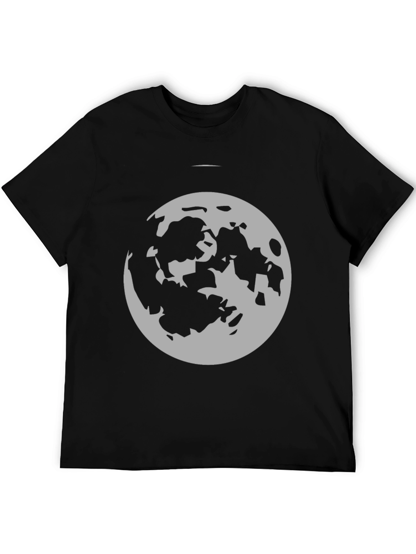 Moon Graphic Black T-Shirt