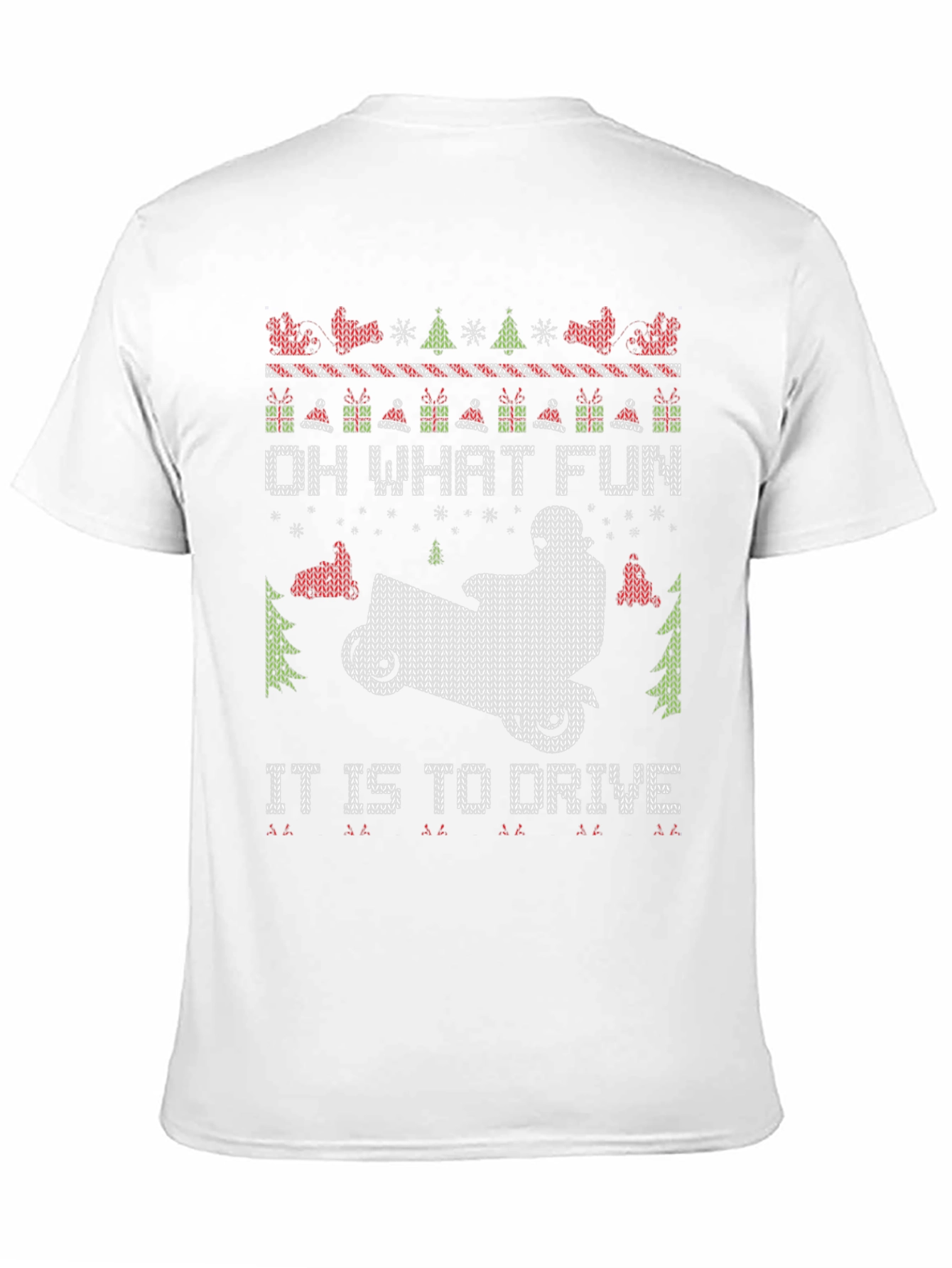 Ugly Christmas Snowmobile T-Shirt