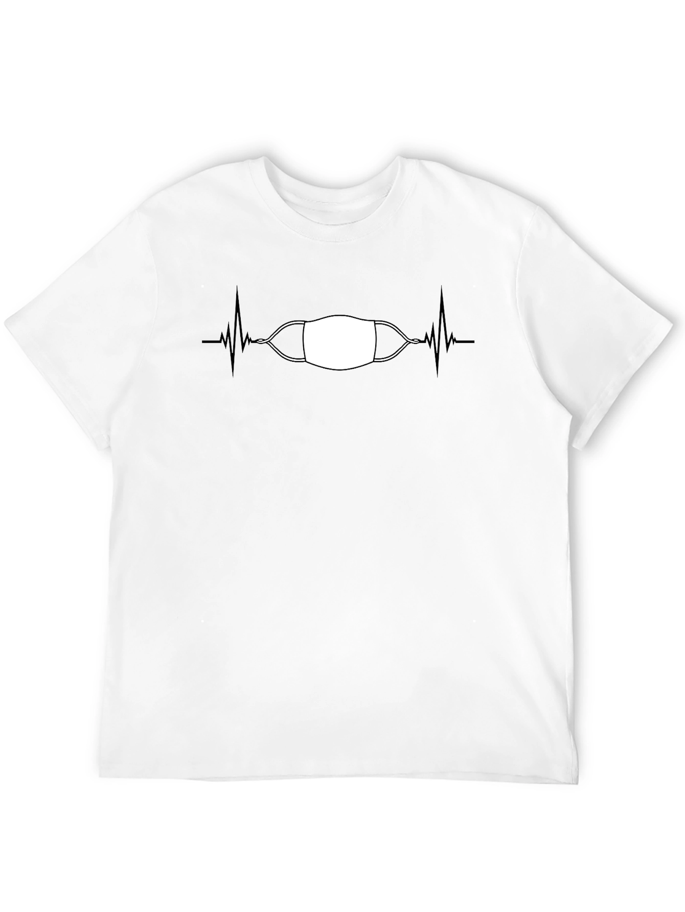 Mask Life Tee - Heartbeat Graphic T-Shirt