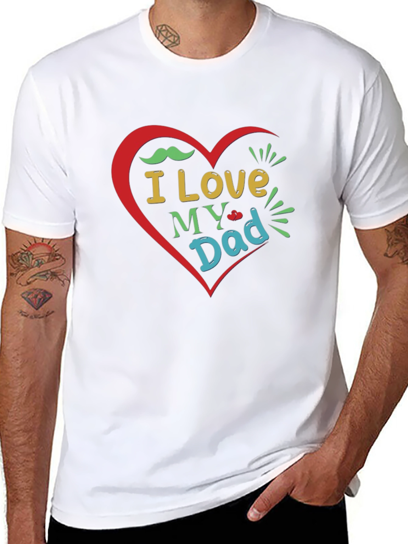 I Love My Dad Graphic T-Shirt