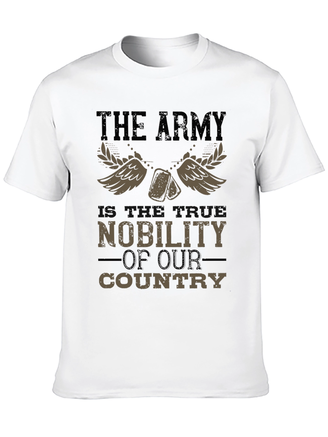 Army Nobility Graphic Tee - Patriotic Style