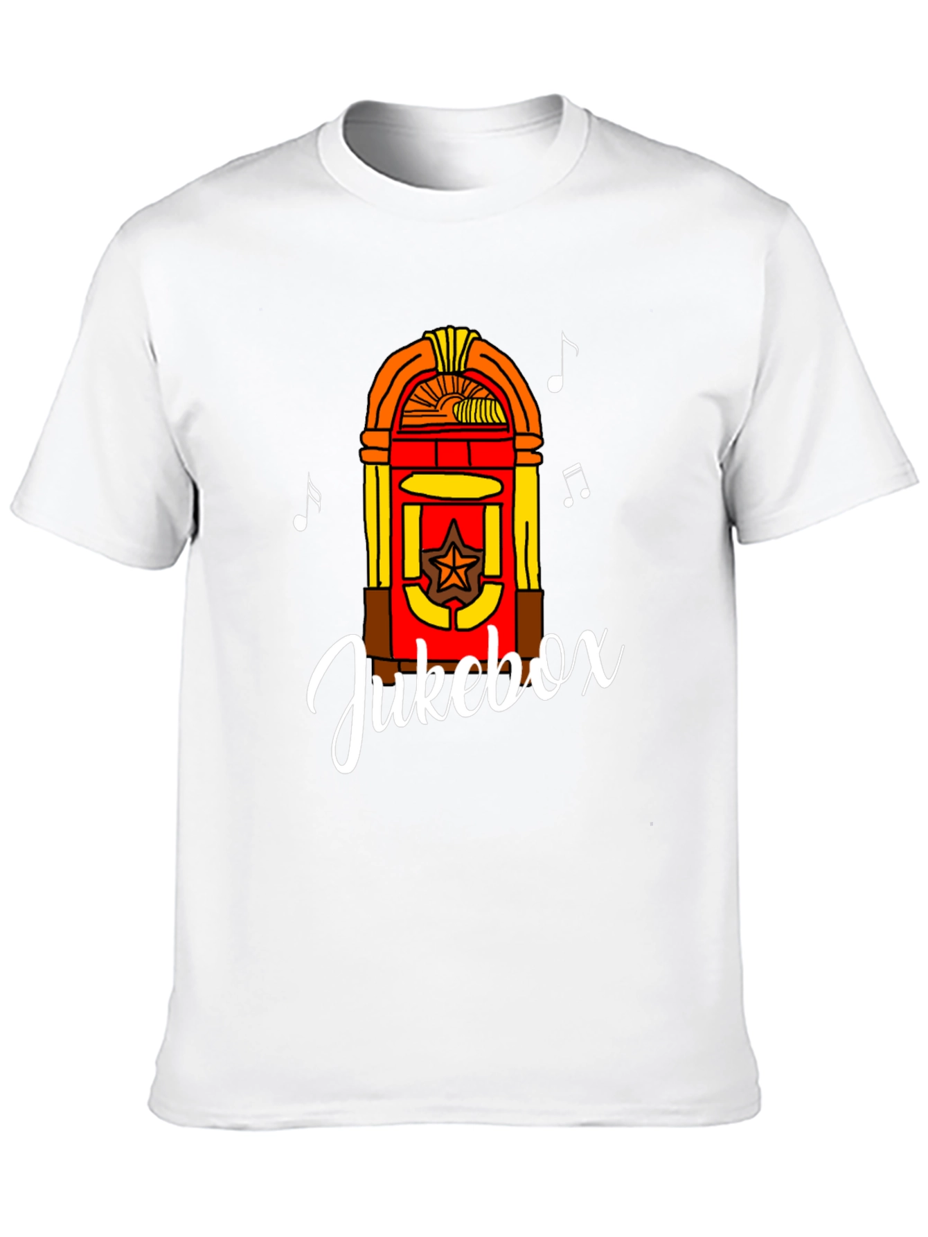 Retro Jukebox Graphic Tee - Musical Style