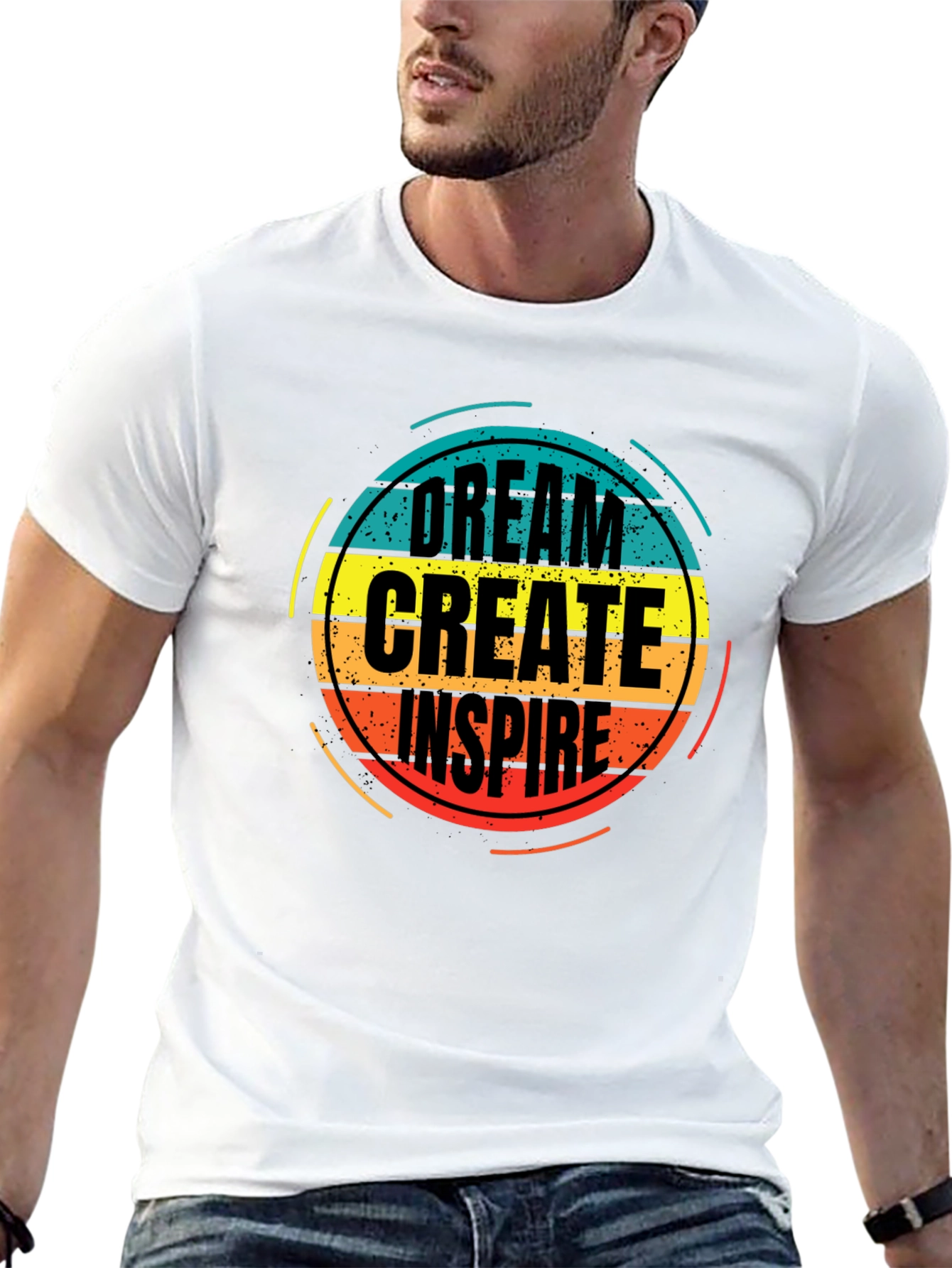 Dream Create Inspire Graphic Tee - Black