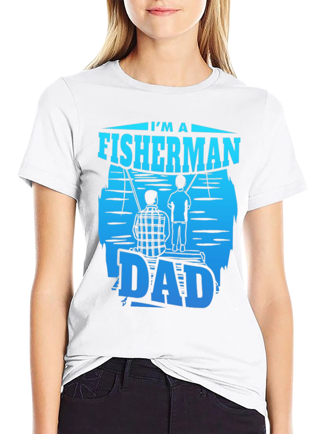 Fisherman Dad T-Shirt - Fishing Fathers Day Gift