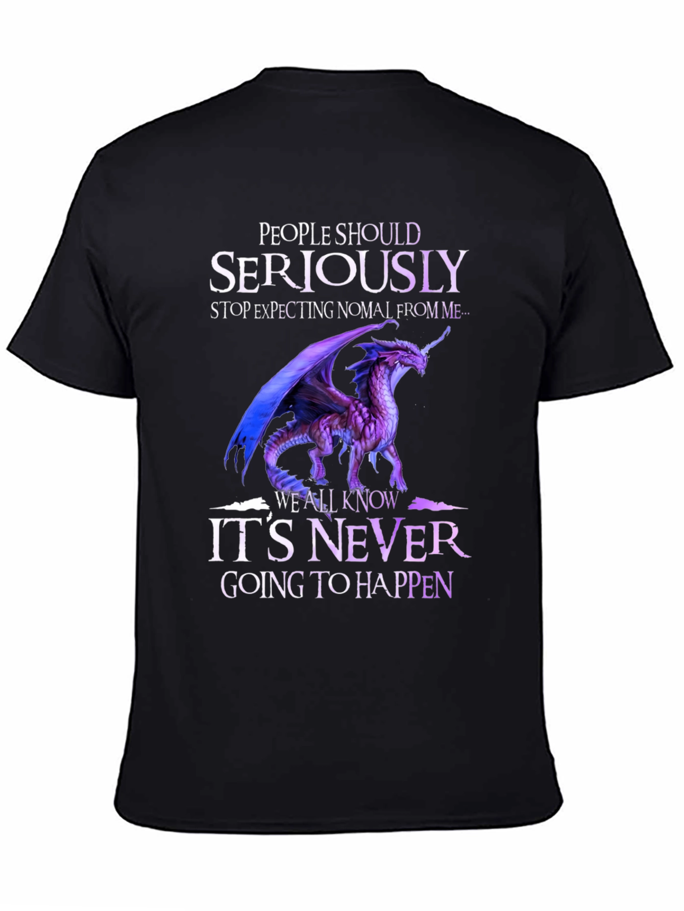 Dragon Graphic T-Shirt - Seriously Never Going to Happen