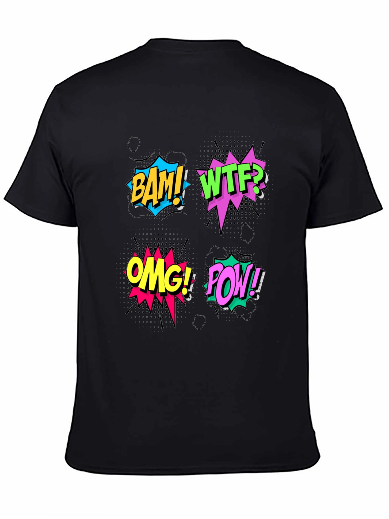 Comic Pop Art T-Shirt - BAM! WTF! OMG! POW!