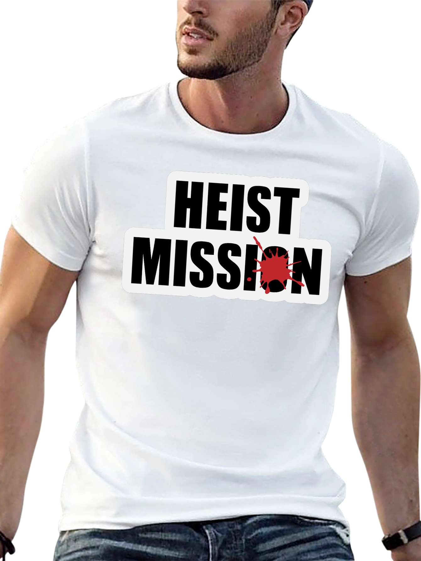 Heist Mission Graphic Tee - Black