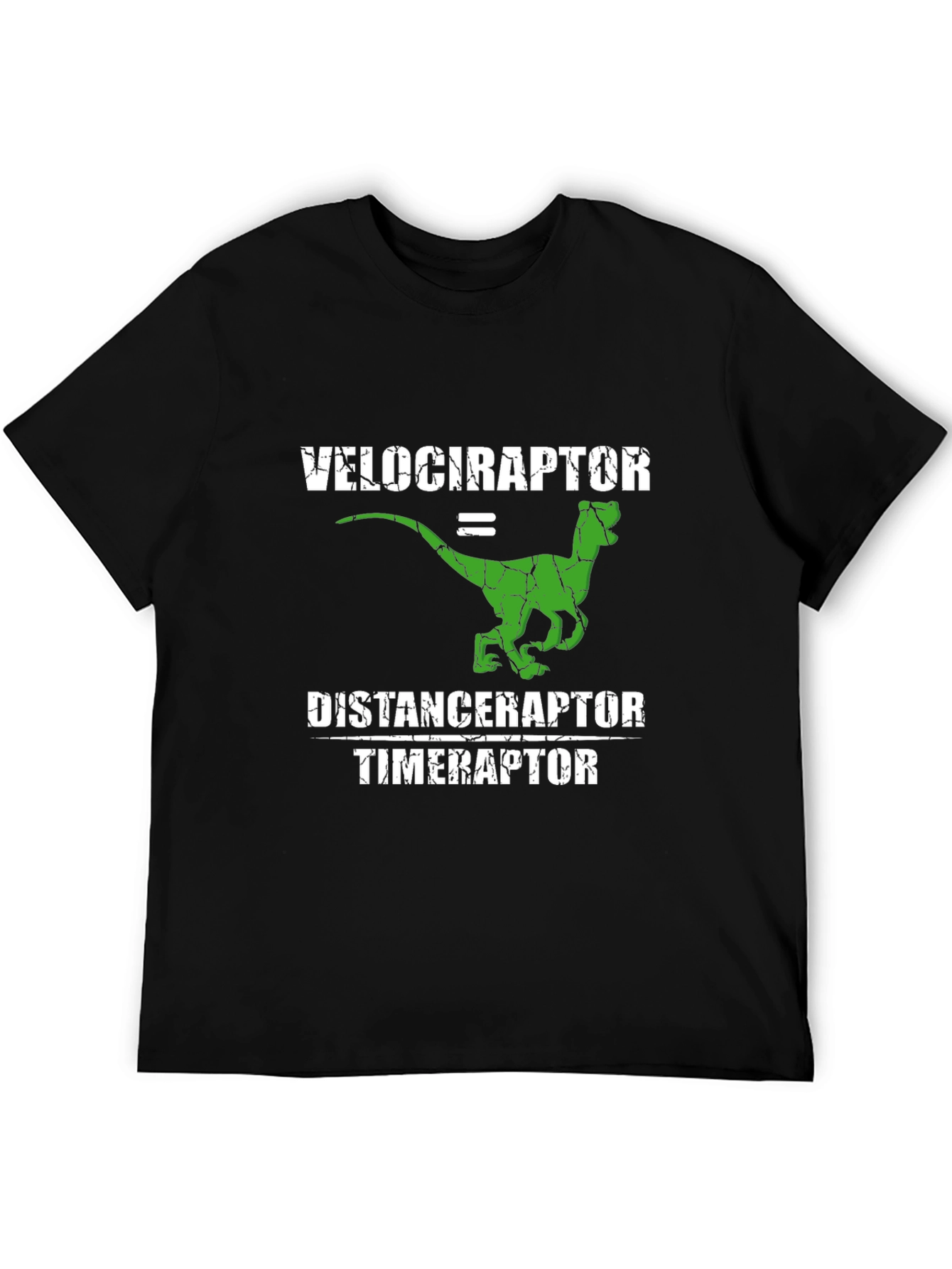 Velociraptor Distance Timer Funny T-Shirt