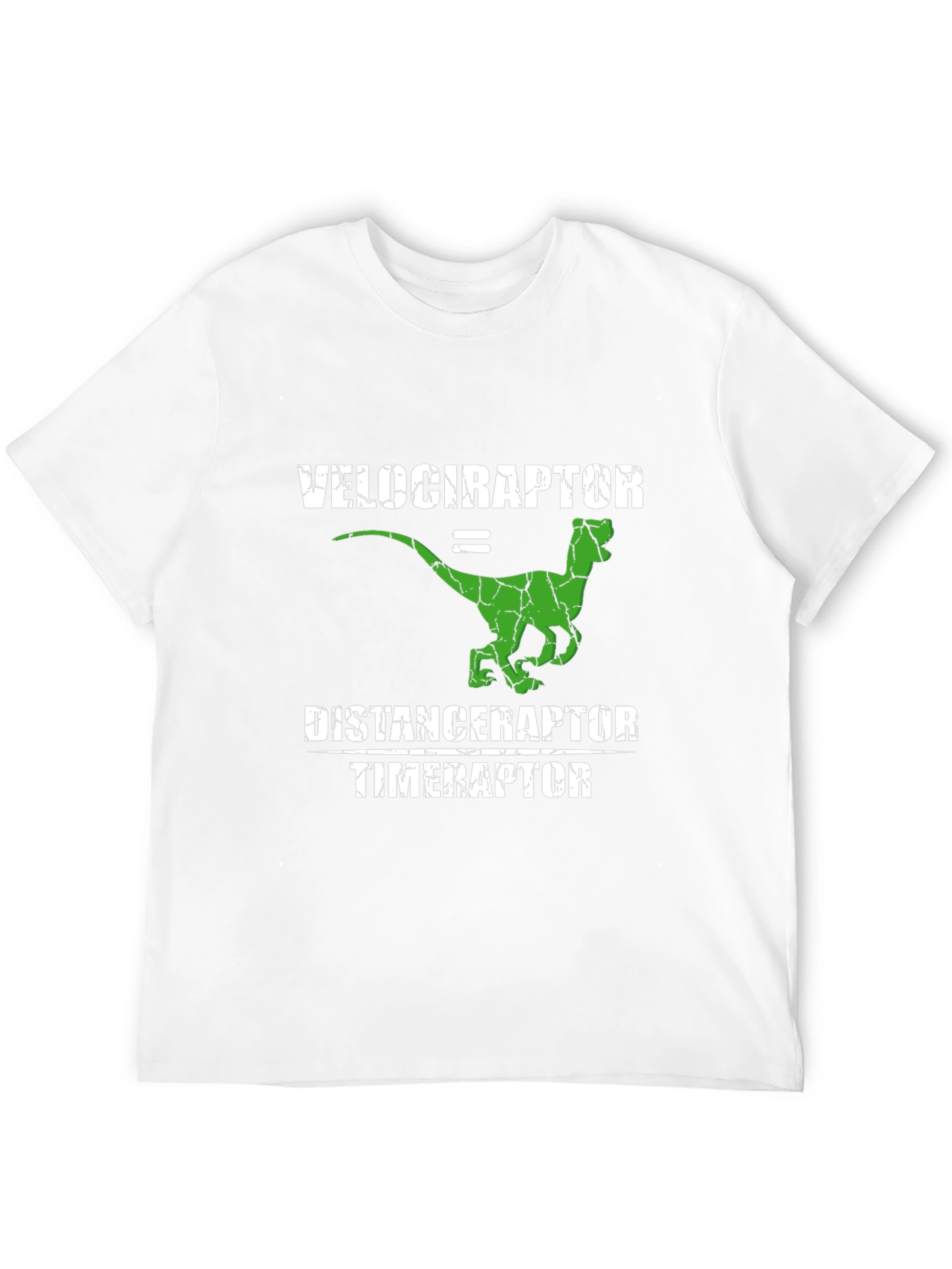 Velociraptor Distance Timer Funny T-Shirt