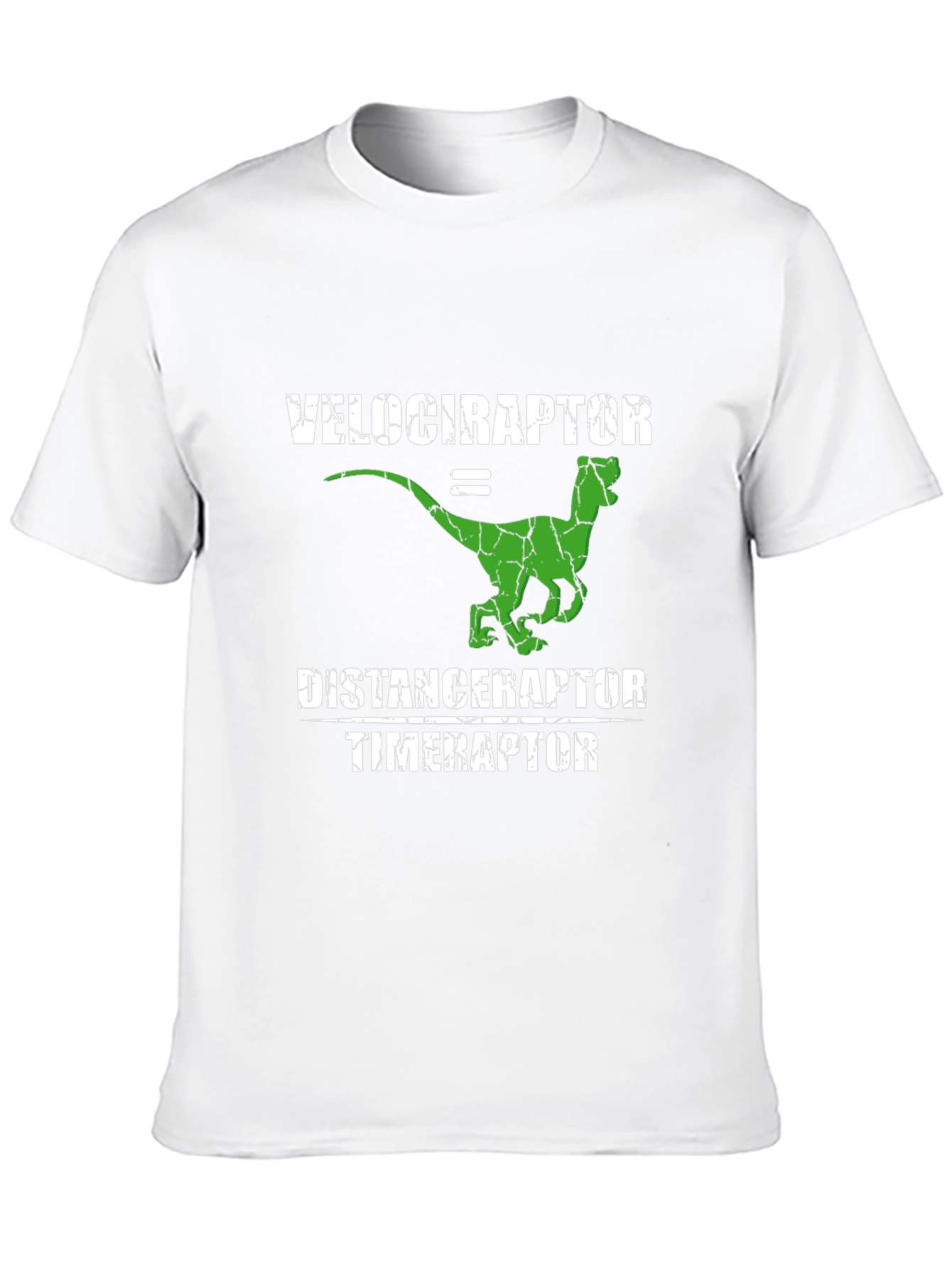 Velociraptor Distance Timer Funny T-Shirt