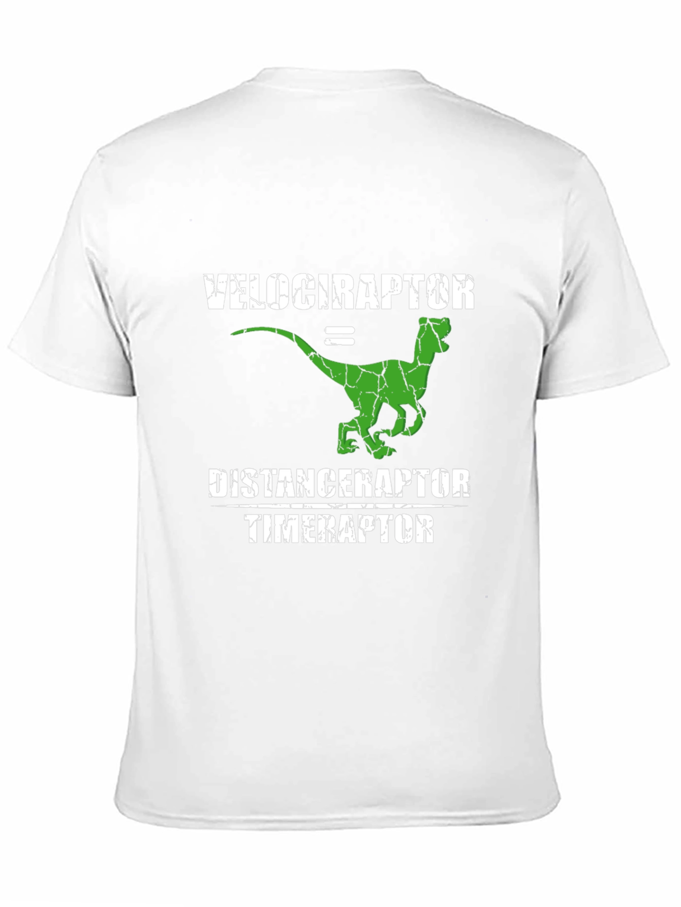 Velociraptor Distance Timer Funny T-Shirt